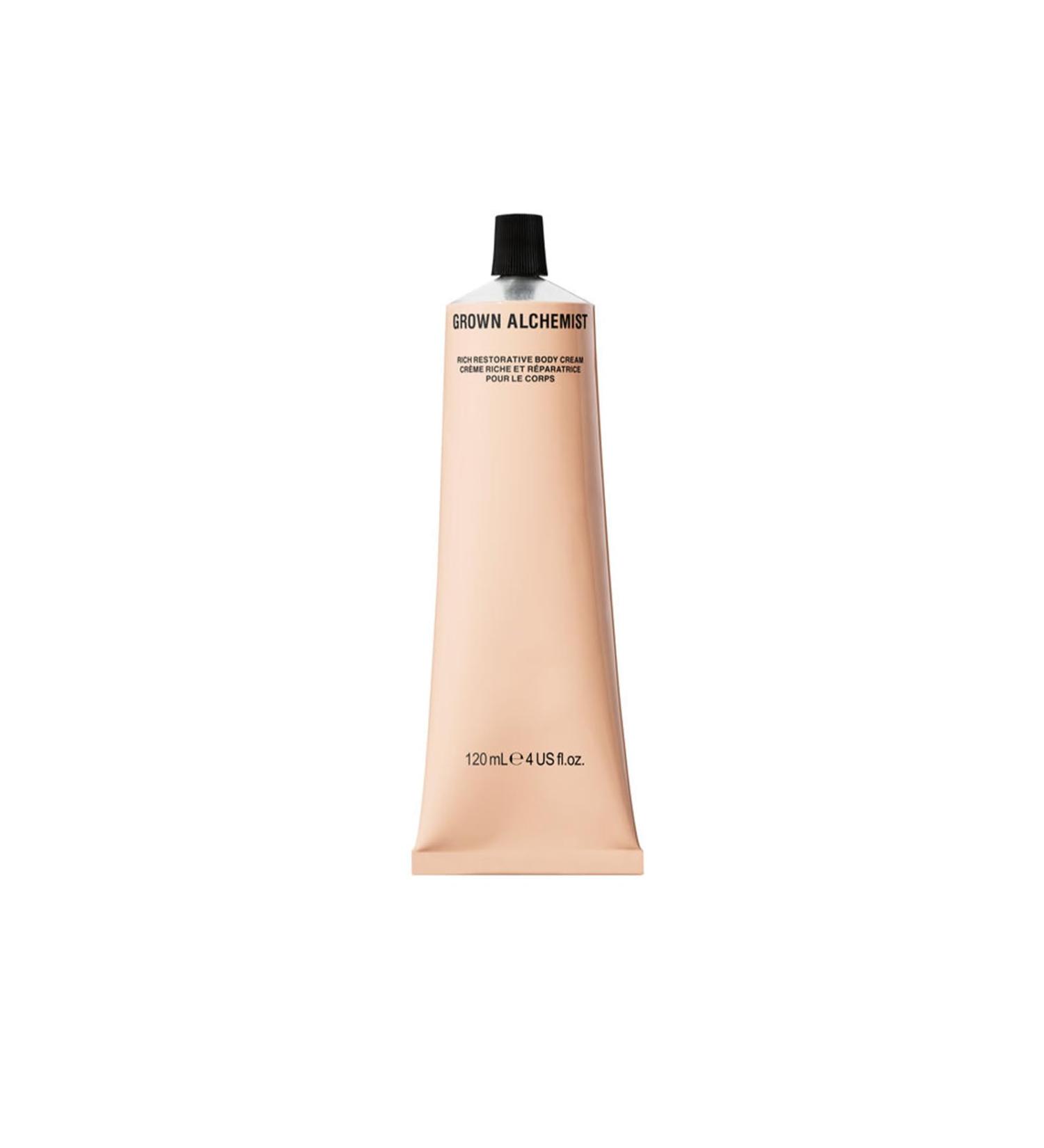 Grown Alchemist Rich Restorative Firming Body Cream - Deeply Hydrating Dry Skin Moisturiser - Bioactive Soothing Natural Firming Body Lotion - Skin Tightening Cream Body Skin Care Repair 120 ml