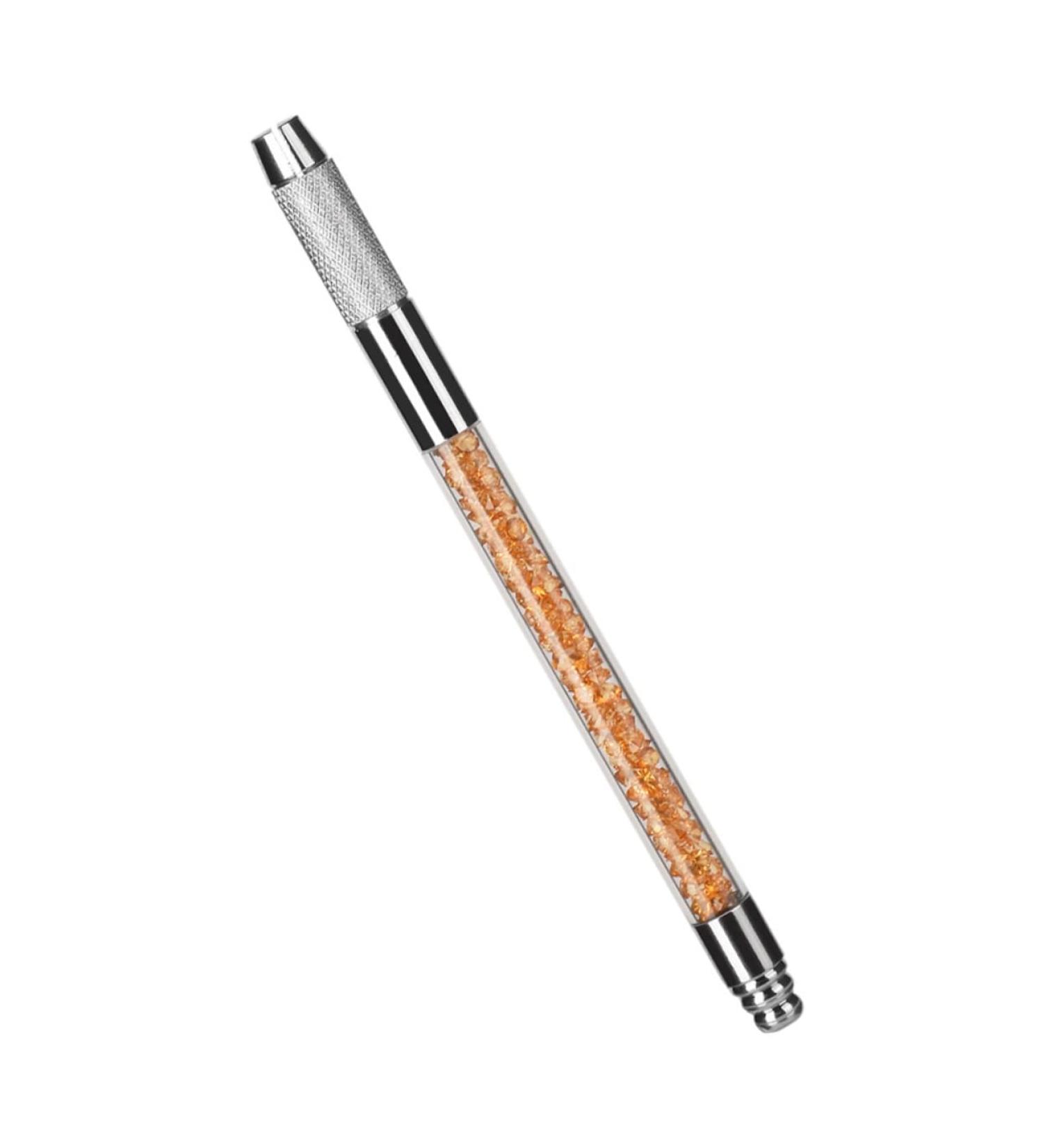 FRCOLOR 1pc Crystal Embroidery Pen Brow Pencil Cosmetics Tattoos Pen for Eyebrow Supplies Multipurpose 1 count (Pack of 1) Orange - Buy Online on GoSupps.com