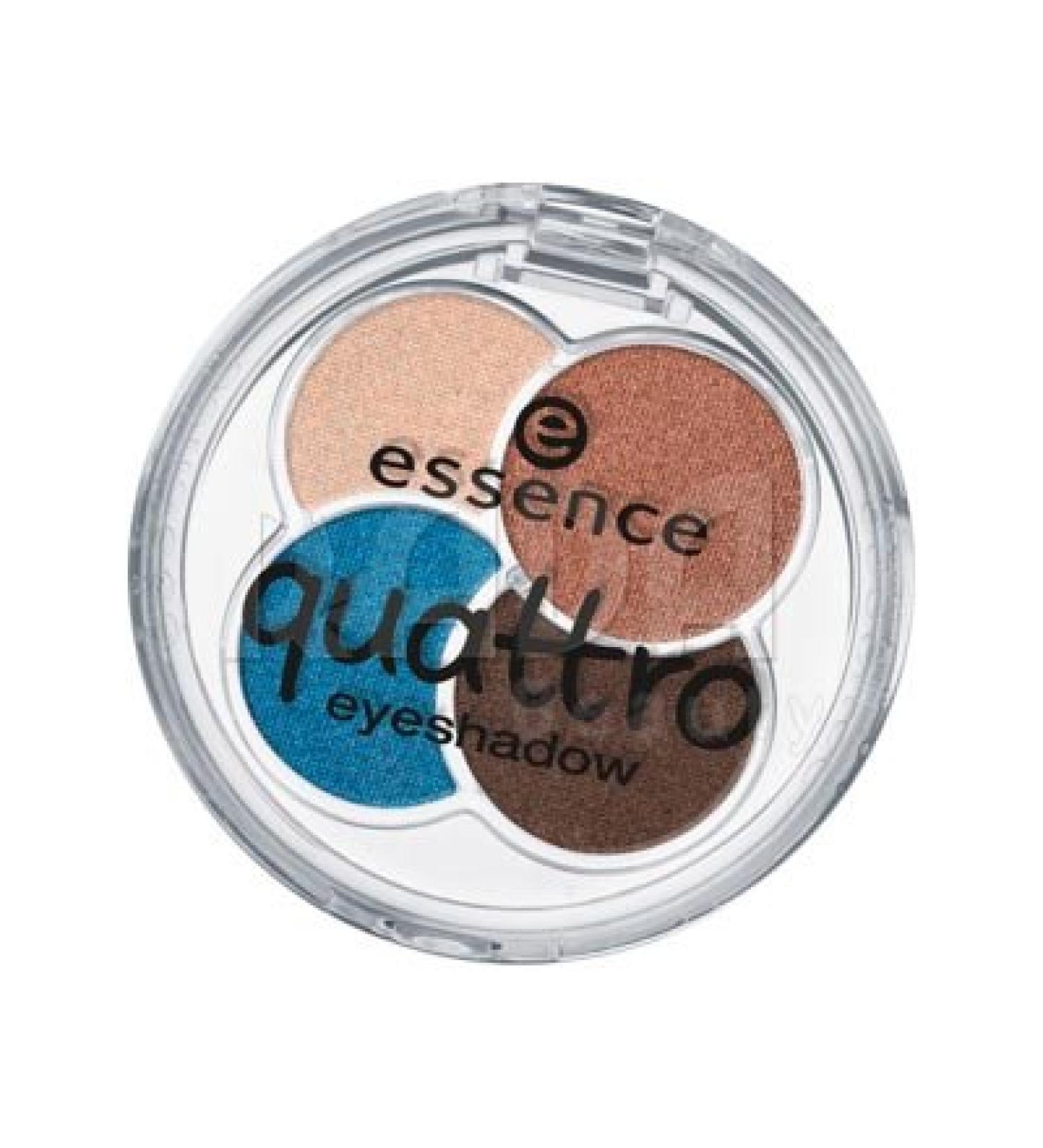 Essence Quattro Eyeshadow No. 16 down to earth Contents: 5g eye shadow in 4 trendy colors for radiantly beautiful eyes. Eyeshadow