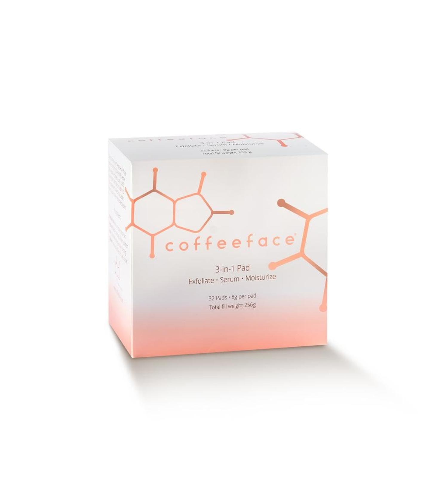 Coffeeface Anti-Aging Moisture Pads with Exfoliation 32 count - Buy Online on GoSupps.com