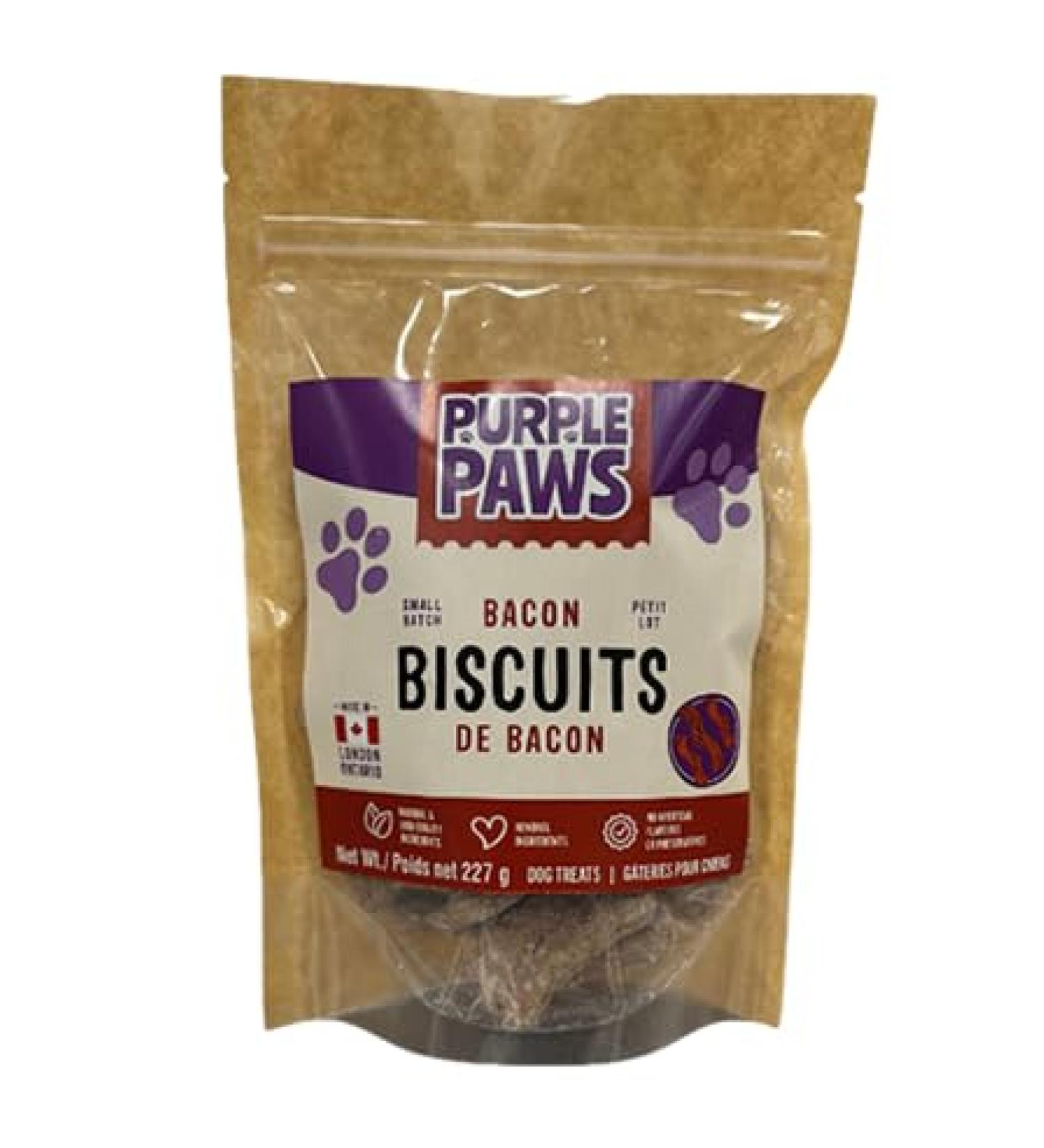 Purple Paws Bacon Flavourd Dog Biscuits - Buy Online on GoSupps.com