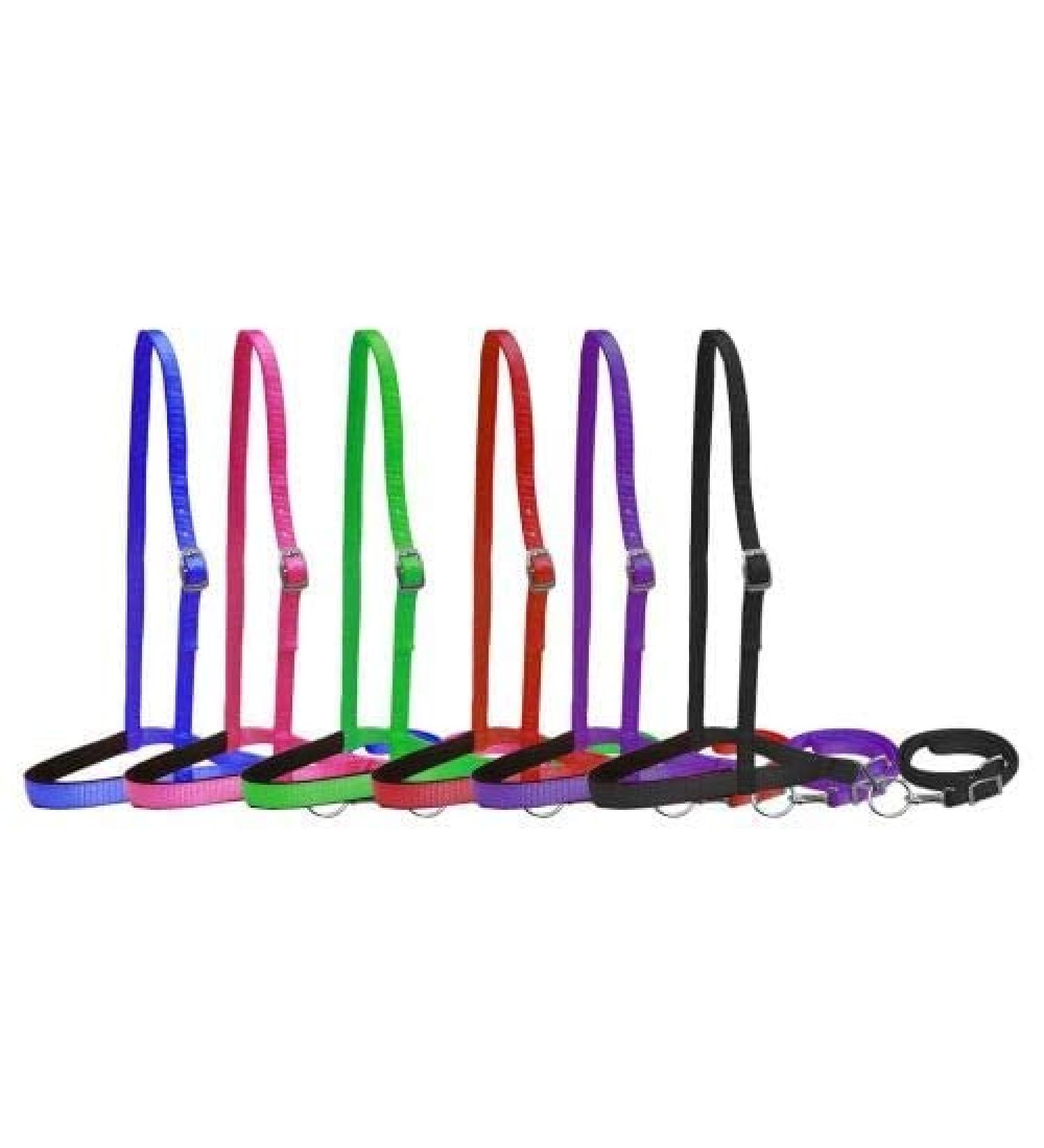 Showman Premium Nylon Noseband Tie Down w/Strap Black