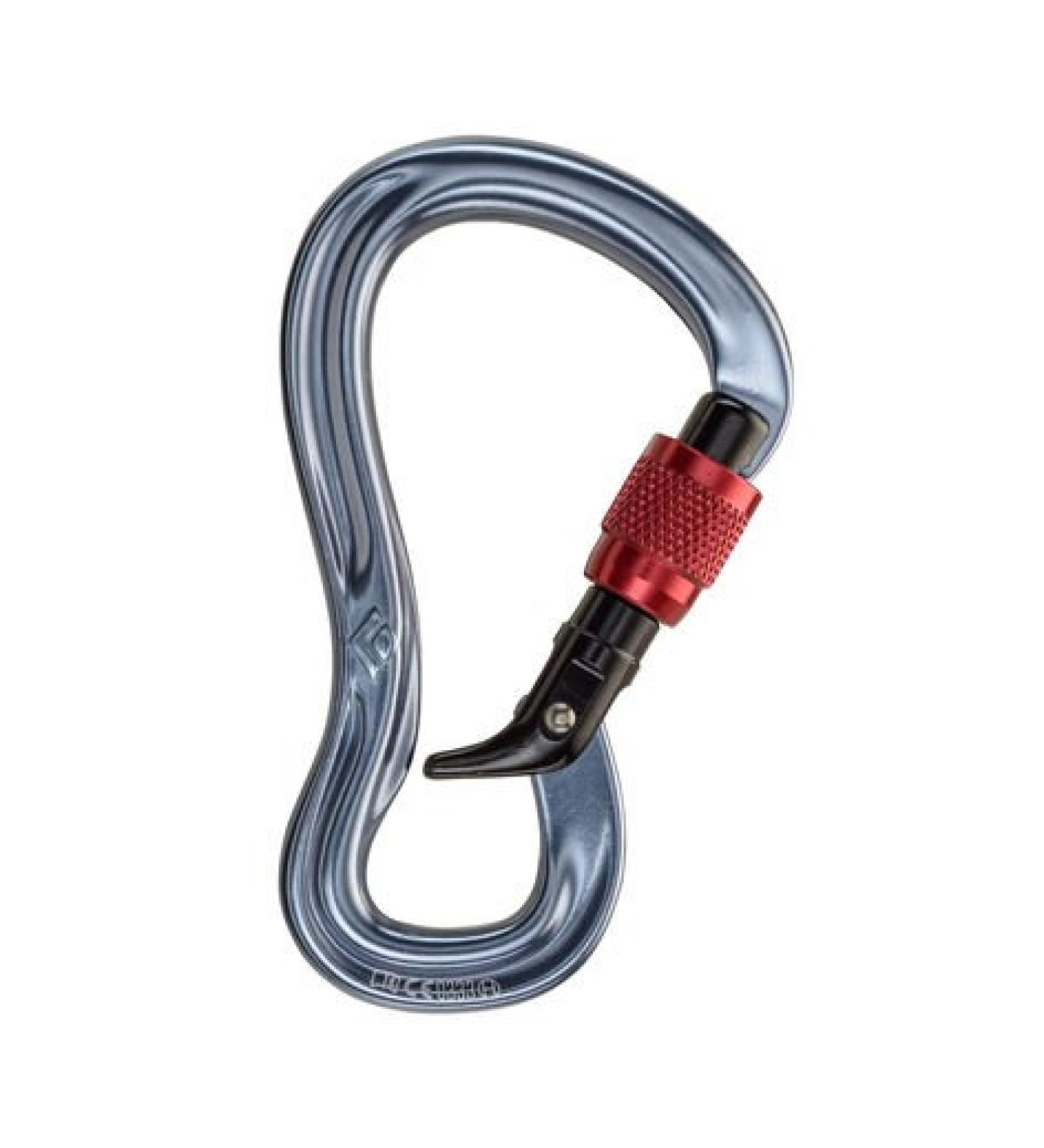 Black Diamond Gridlock Screwgate Locking Carabiner Black/Red One Size
