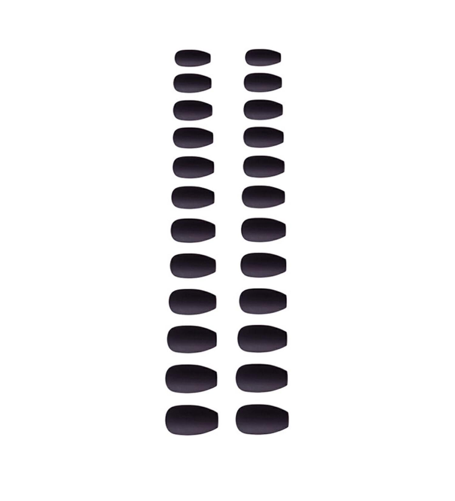 Dajidafu 1 Set Nails for Women Frosted Long Artificial Matte Fingernails Decals Wraps Full Cover Ballerina Gifts Manicure Kit Type 15 - Buy Online on GoSupps.com
