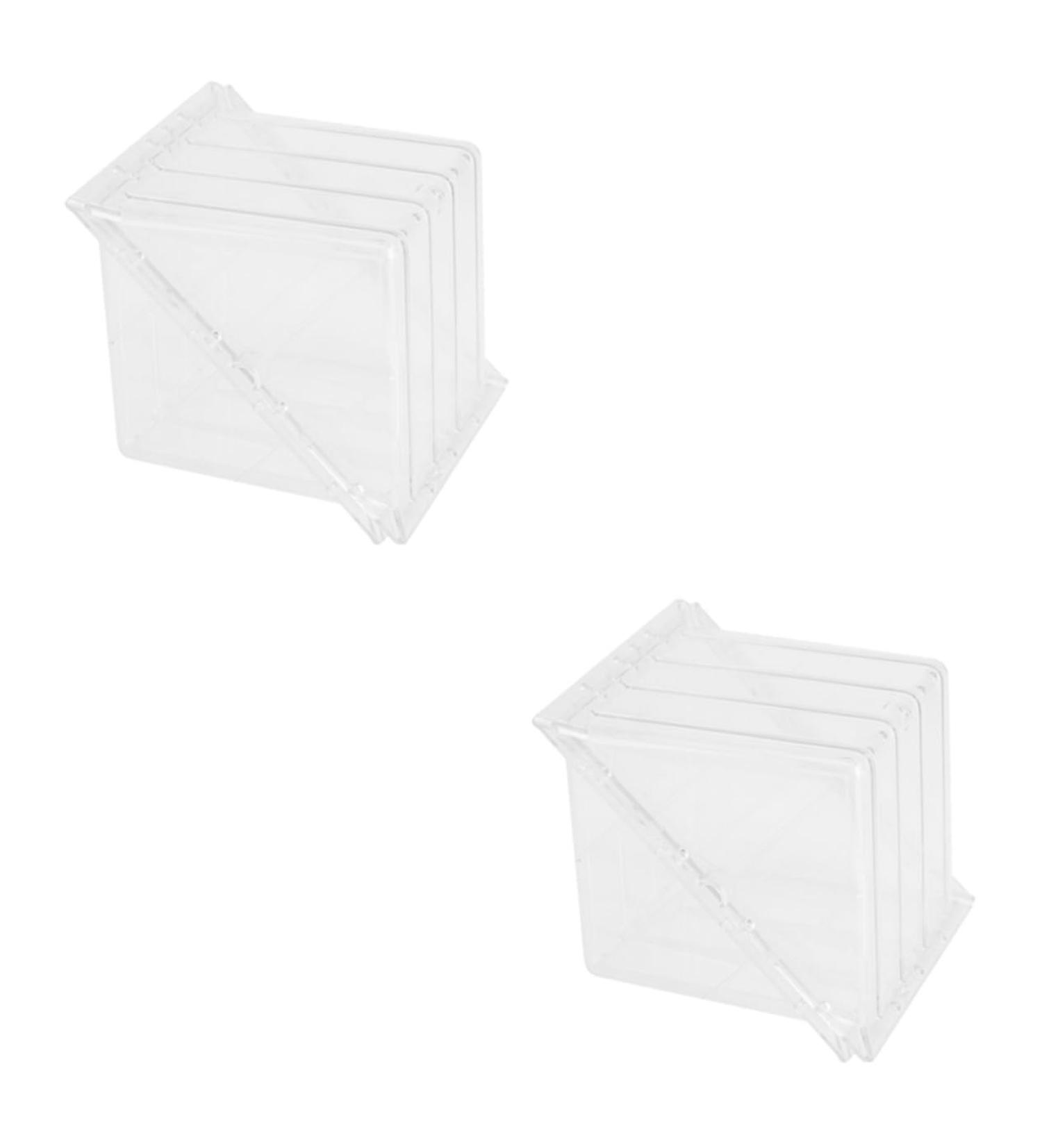 Uonlytech 2pcs Tools Vegetable Cucumber Molds for Yard Fruit Pumpkin Square Watermelon Stereotypes 15x15cmx2pcs Transparentx2pcs - Buy Online on GoSupps.com