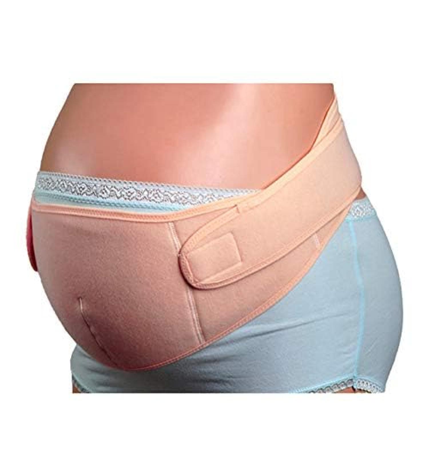 Buy Pregnant Tocolytic Fetus Waist Support Belt | Maternity Abdominal Supporter Pink Cummerbund Girdle for Pregnancy Care - Buy Online on GoSupps.com