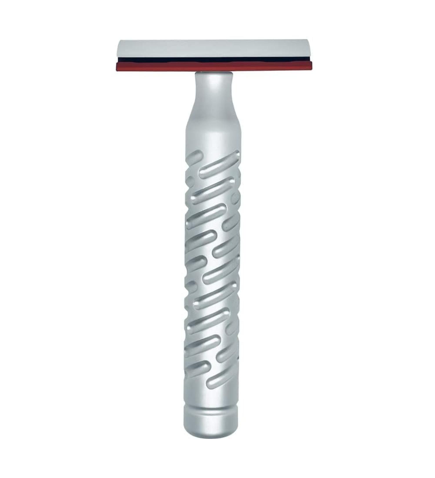 Shop The Goodfellas' Smile Styletto Sting Red Safety Razor - Silver/Black | Premium Shaving for All Skin Types - International Shipping Available - Buy Online on GoSupps.com