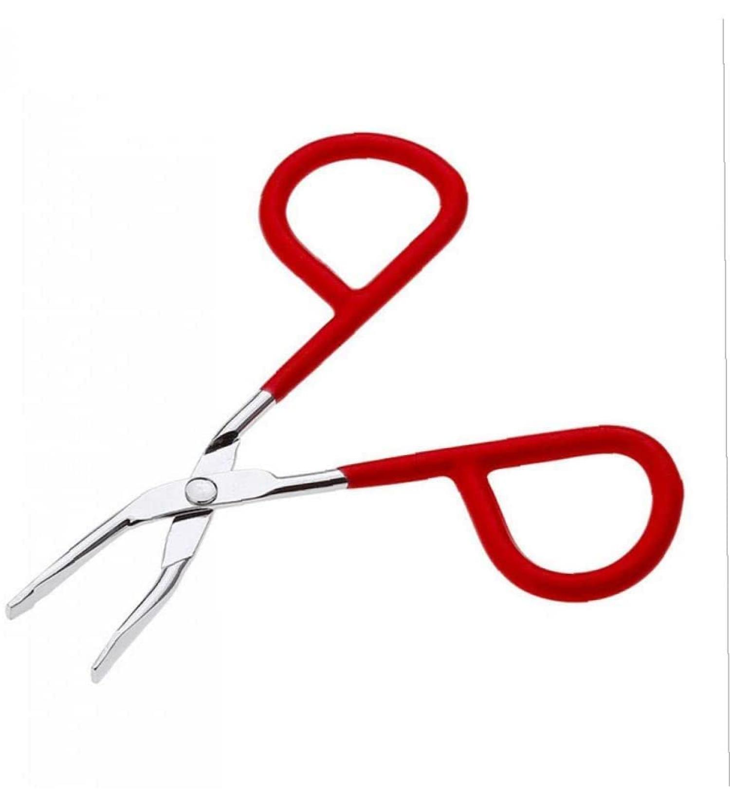 1pc Eyebrow Tweezer Stainless Steel Scissors Shaped Tweezer Slant Tip Tweezer Clip Hair Tweezer Beauty Tool(Color Random) for Women Girl - Buy Online on GoSupps.com