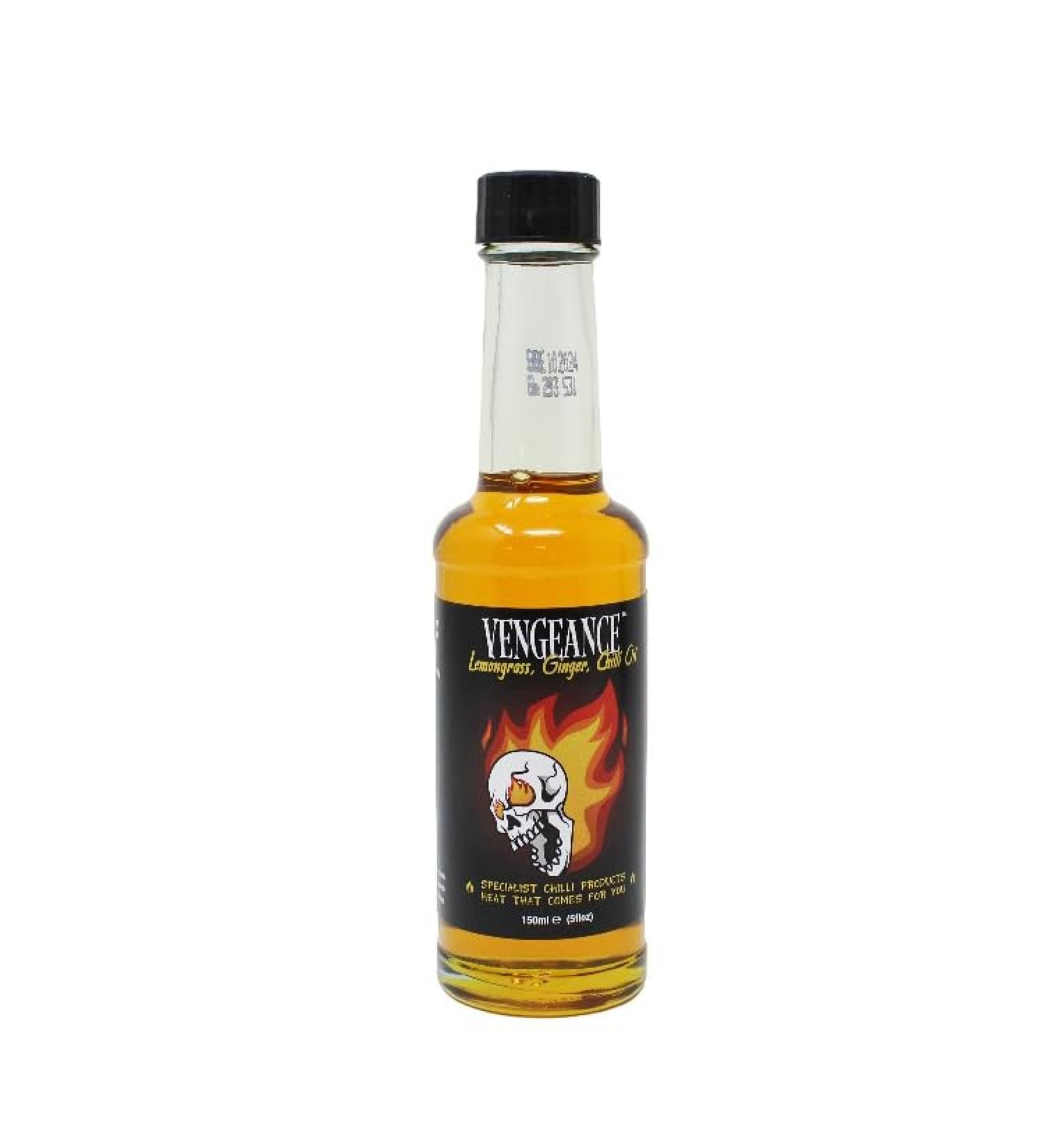 Hot Chilli Oil Oak Vengeance Pepper Handmade In UK 150ml Grim Readper Food - Buy Online on GoSupps.com