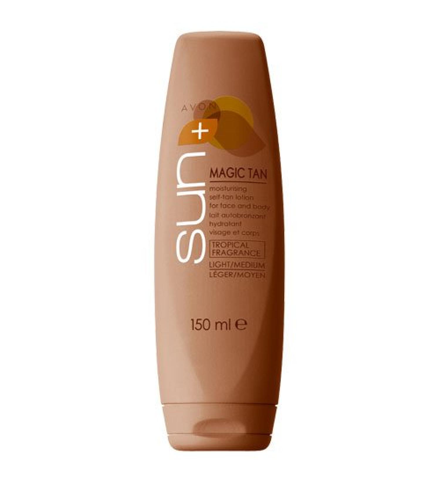 Avon Sun Magic Tan self tanning lotion for face and body