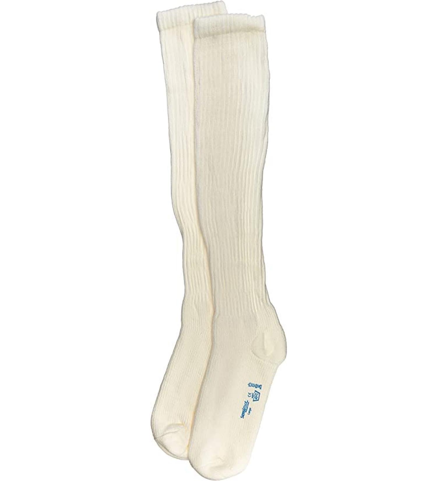 Jobst 110833 SensiFoot 8-15 mmHg Unisex Knee High Diabetic Mild Support Socks - Size & Color- White  Large by Jobst