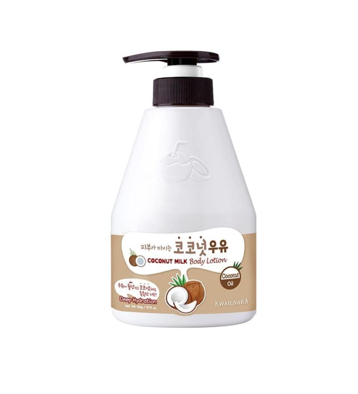 KWAILNARA Deep Hydrating Coconut Milk Body Lotion For Dry & Rough Skin 560g - Buy Online on GoSupps.com
