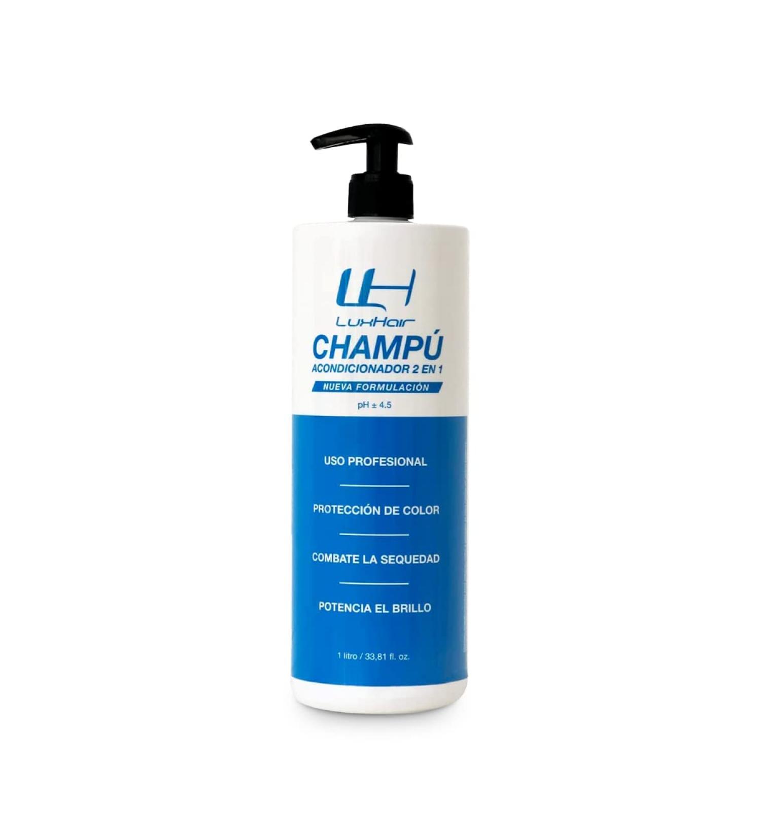 LuxHair Nourishing Shampoo for Natural and Synthetic Hair Colour Protection for Human Hair Wigs or Hair Prostheses | Brown and Dark | 1L | - Buy Online on GoSupps.com