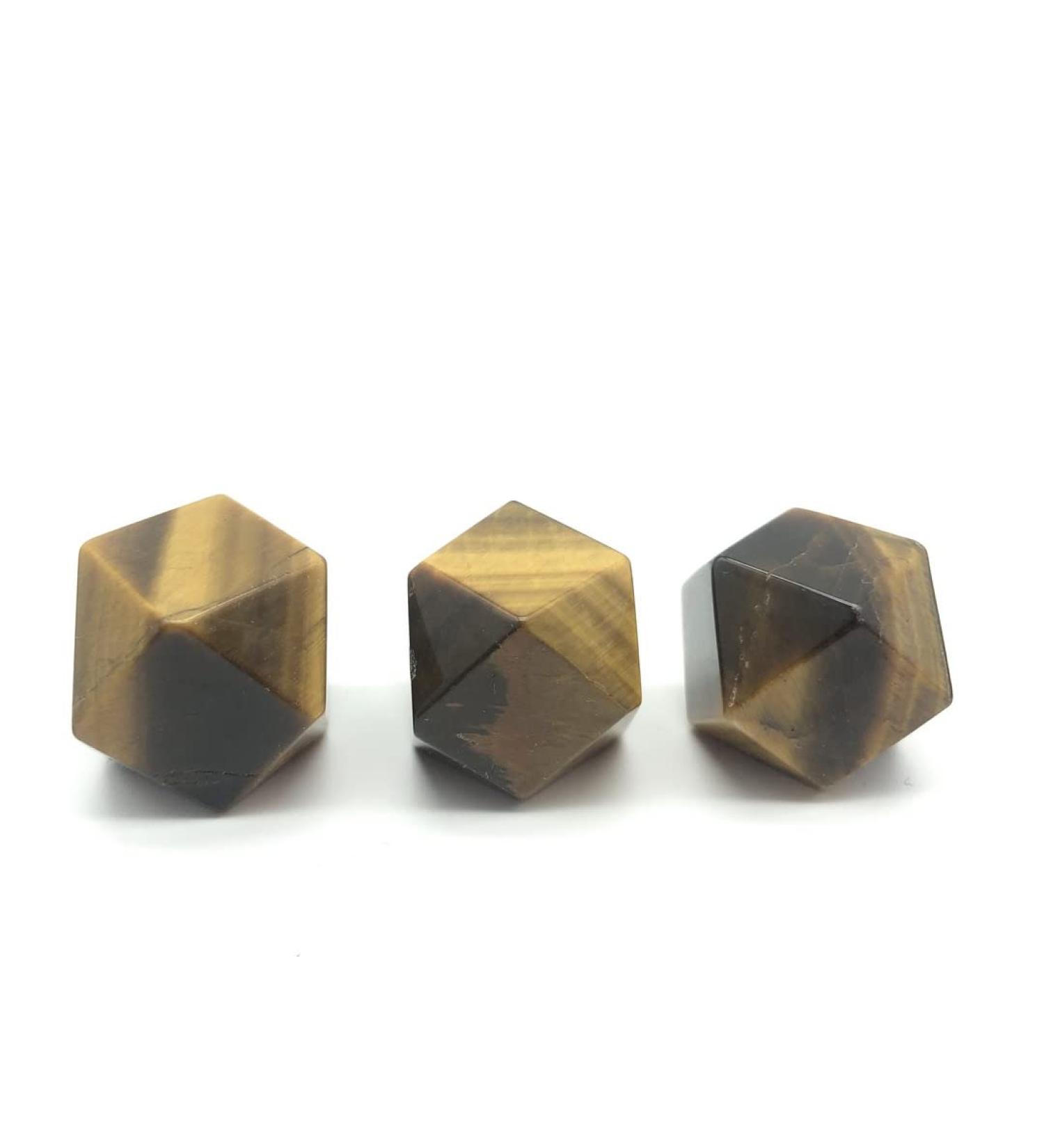 Natural Crystal Rough Natural Quartz Crystal Natural Yellow Tiger Eye Crystals Stone Carved Polyhedron Shaped Smooth Stone Crystals Room Decoration Home Office Decor - Buy Online on GoSupps.com