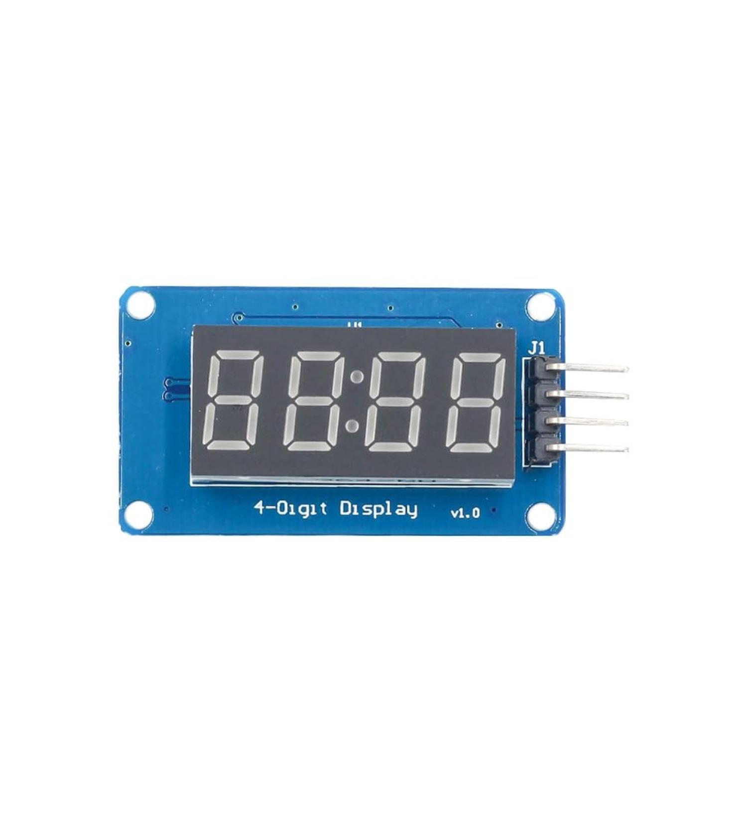 yuoseg TM1637 LED Module 4-Bits LED Display Module for 0.36 Inch 7-Segment Red Anode Clock Tube - Buy Online on GoSupps.com
