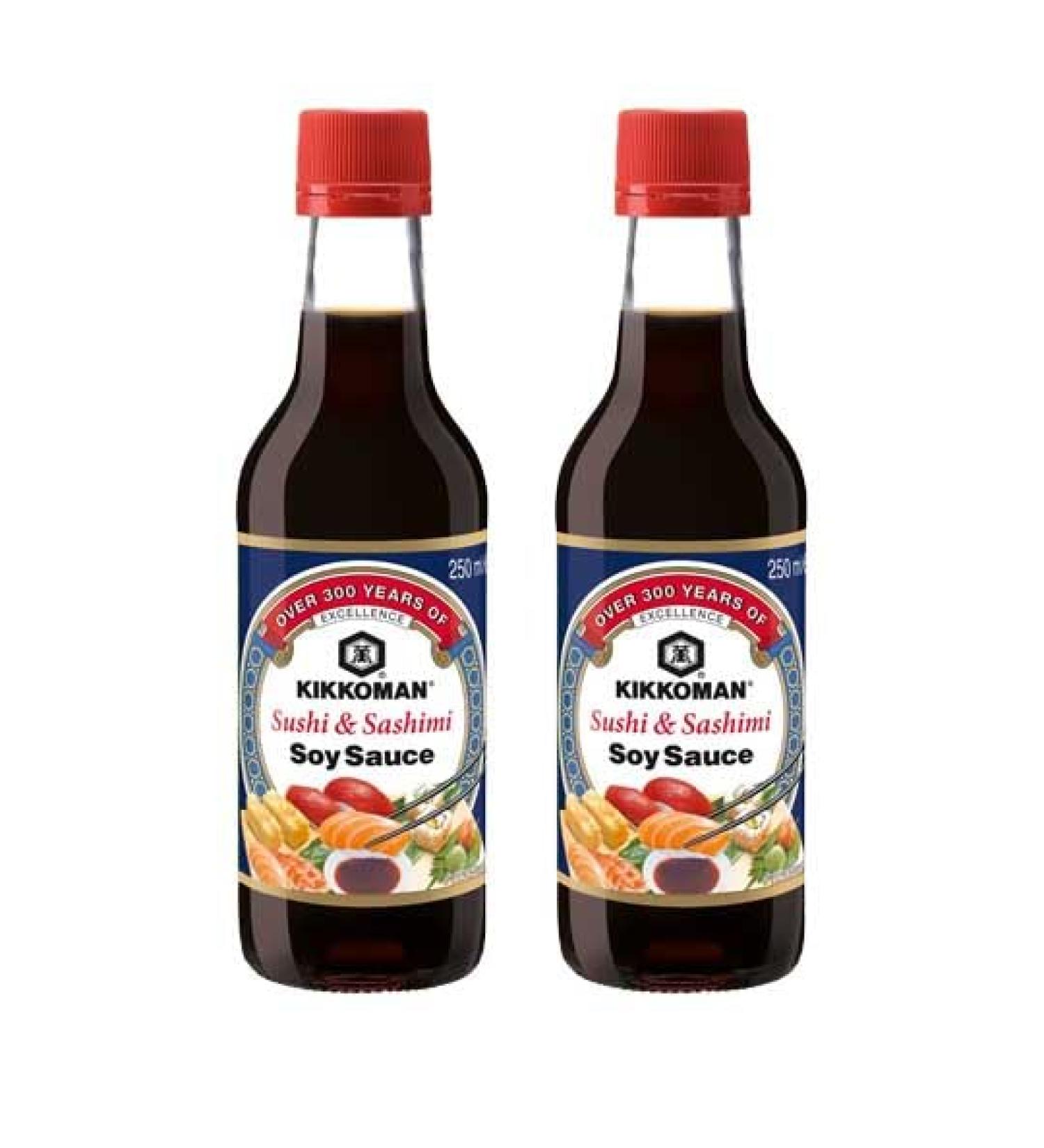 Kikkoman Sushi & Sashimi Soy Sauce 250ml - Pack of 2 - Buy Online on GoSupps.com
