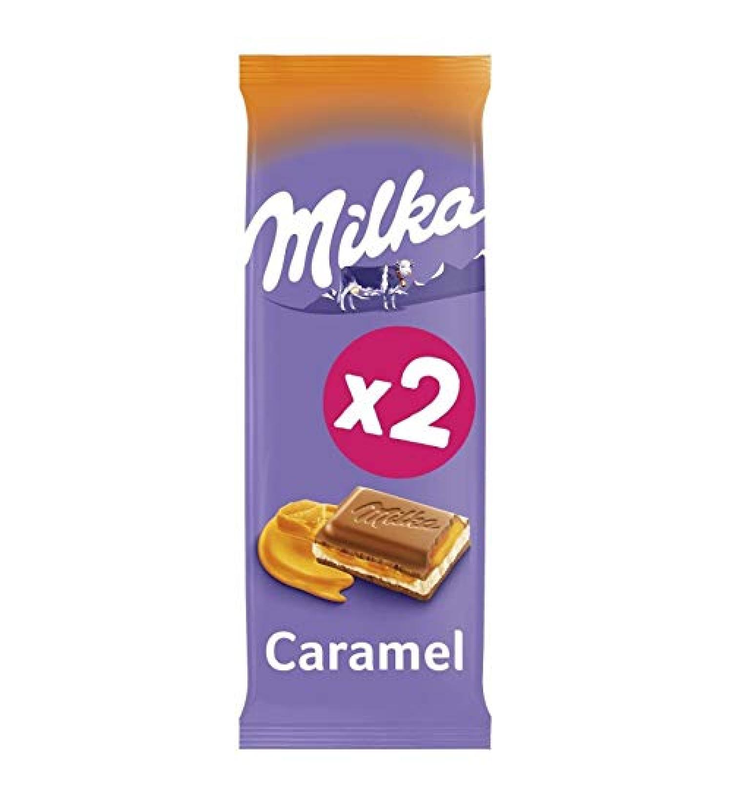 MILKA - Chocolate Caramel Tablet 200G - Pack of 3 - Buy Online on GoSupps.com