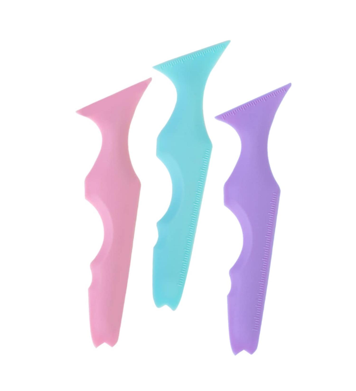 FOMIYES 3pcs Silicone Beauty Ruler Lash Applicator Purple Tools Makeup Supplies Girl Supplies Smoky The Face - Buy Online on GoSupps.com