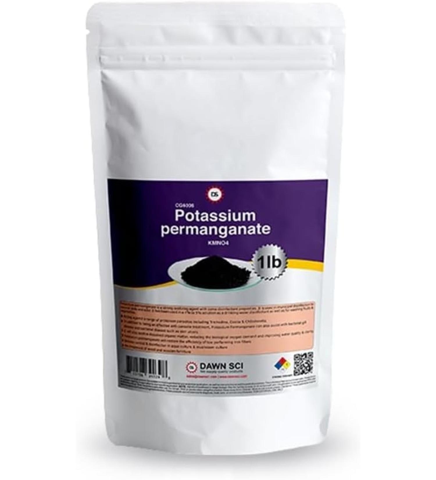 Potassium Permanganet /16 OZ/Free Flowing Powder/Same Day Ship/Dawn SCI