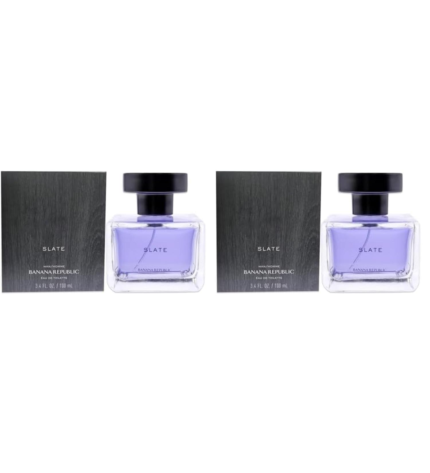 BANANA REPUBLIC Slate Men Eau De Toilette Spray 3.4 Fl Oz multi (Pack of 2) 3.4 Fl Oz (Pack of 2) - Buy Online on GoSupps.com