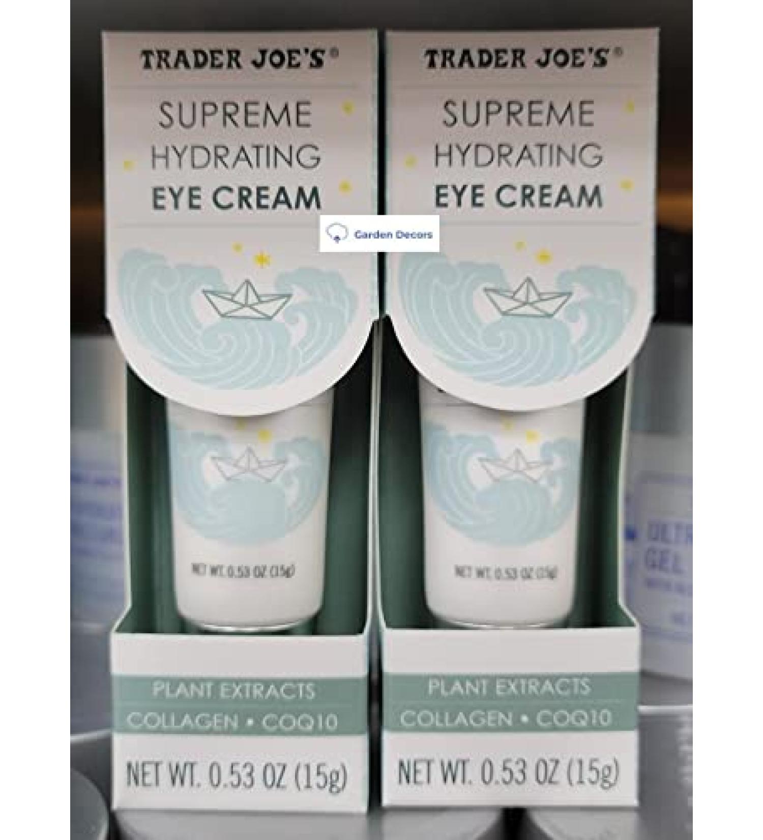 Trader Joe s Supreme Hydrating Eye Cream 0.53oz 15g (Two Boxes)