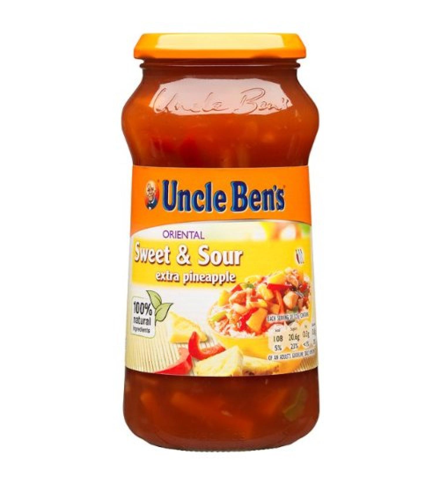 UNCLE BEN'S Uncle Bens Sweet and Sour Extra Pineapple Sauce 6 x 500g