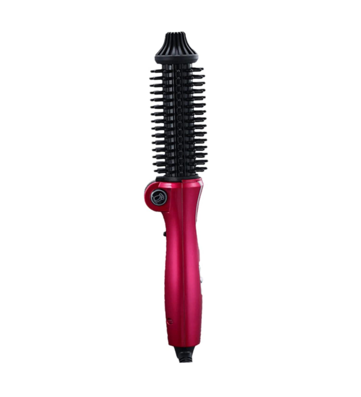 FOMIYES Ceramic Curling Brush Hair Curling Iron Hair Rollers Hot Air Brush Curling Brush Hair Curler Straight Hair Comb Travel - Buy Online on GoSupps.com