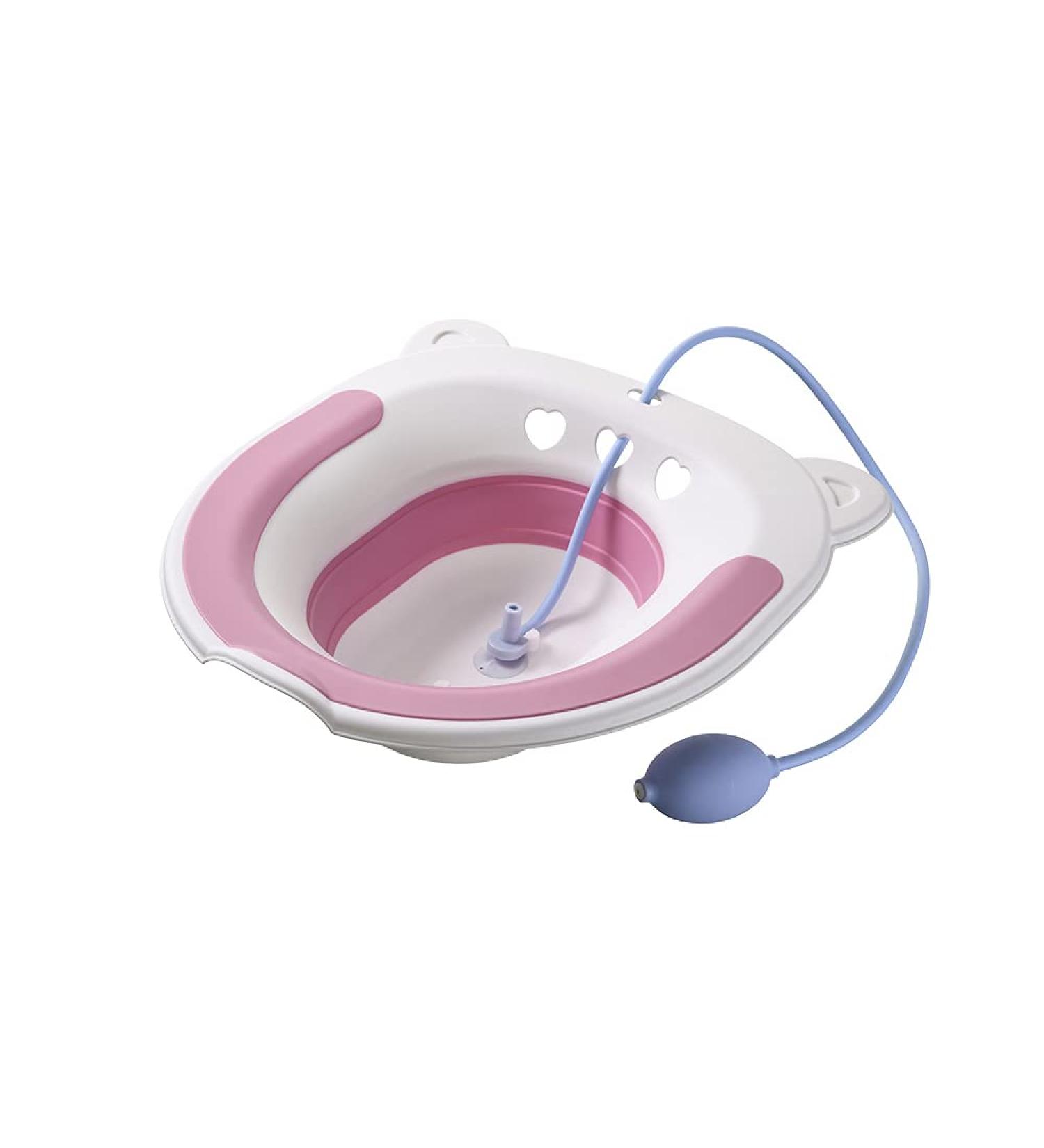 Sitz Bath Postpartum Care Kit for Hemorrhoids and Yoni Steam - Pink - Buy Online on GoSupps.com