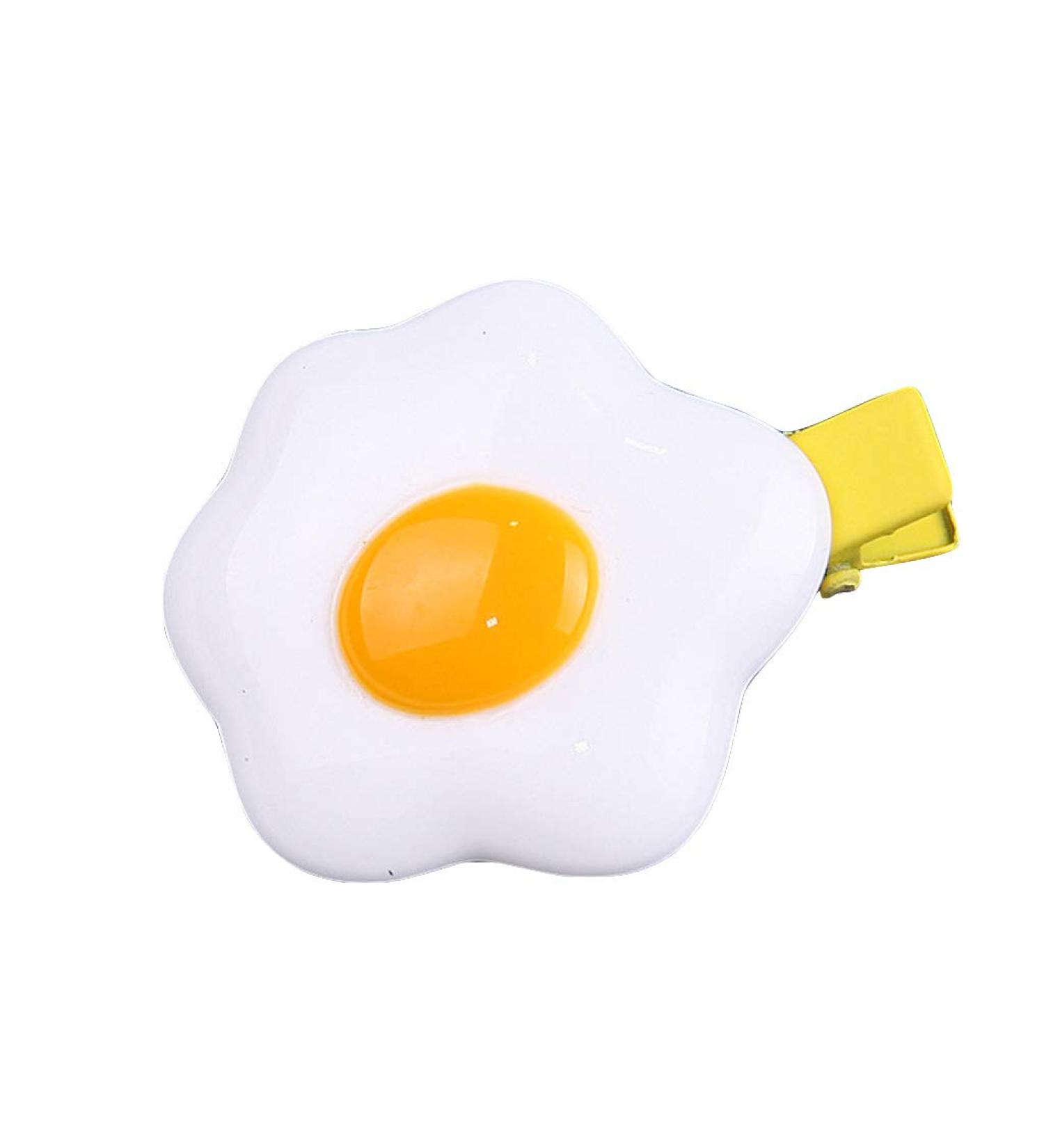 Funny Lotus Egg Hair Clip Cute Girl Heart Clip Hair Ring