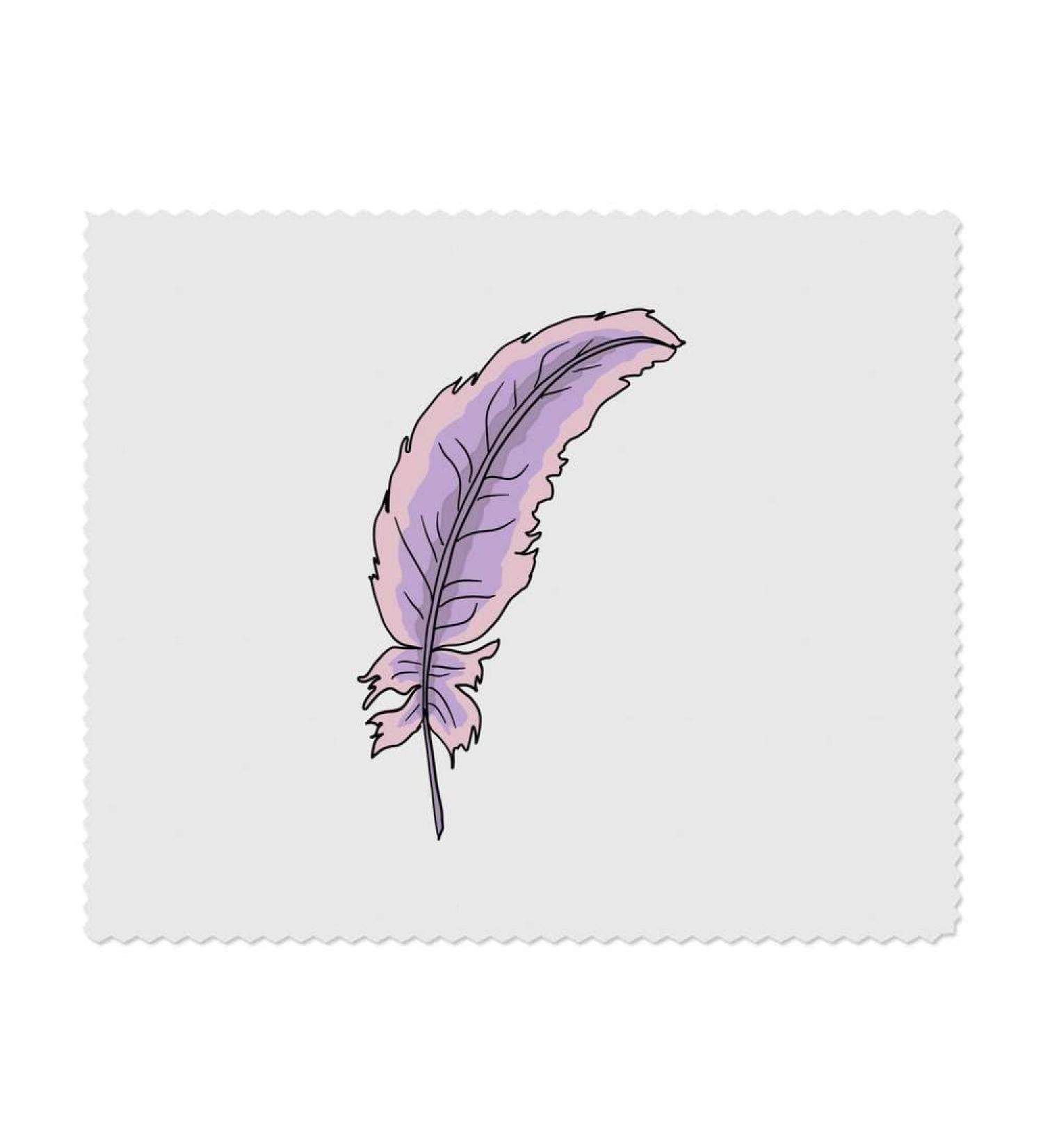 Azeeda Pink and Purple Angel Feather Microfiber Lens Cleaning Cloths - 2 Pack | International Shipping Available - Buy Online on GoSupps.com