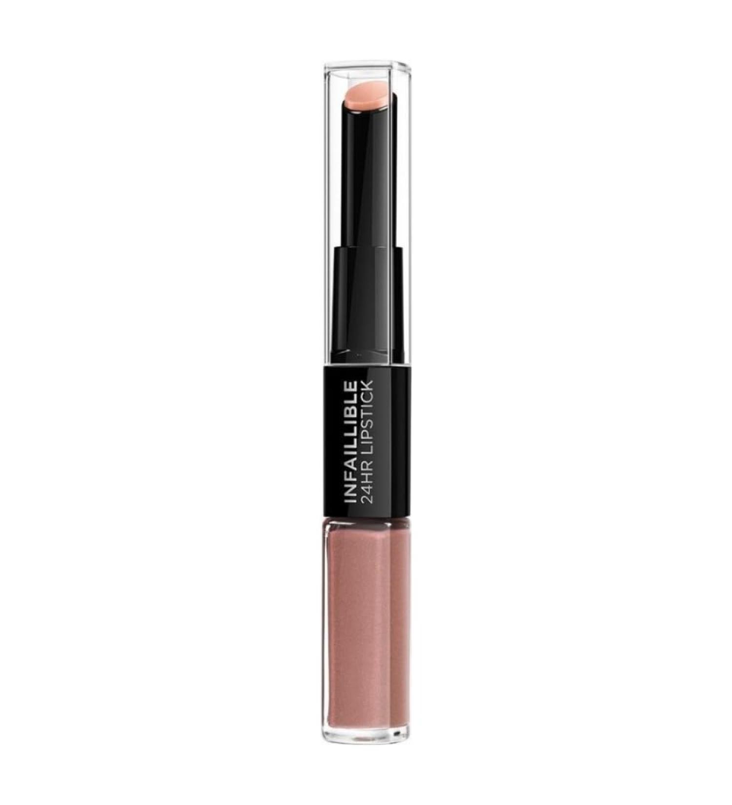 L'Oreal Paris Infallible 24HR 2 Step Lipstick 115 Infinitely Mocha 115 Infinitely Mocha 1 count (Pack of 1)