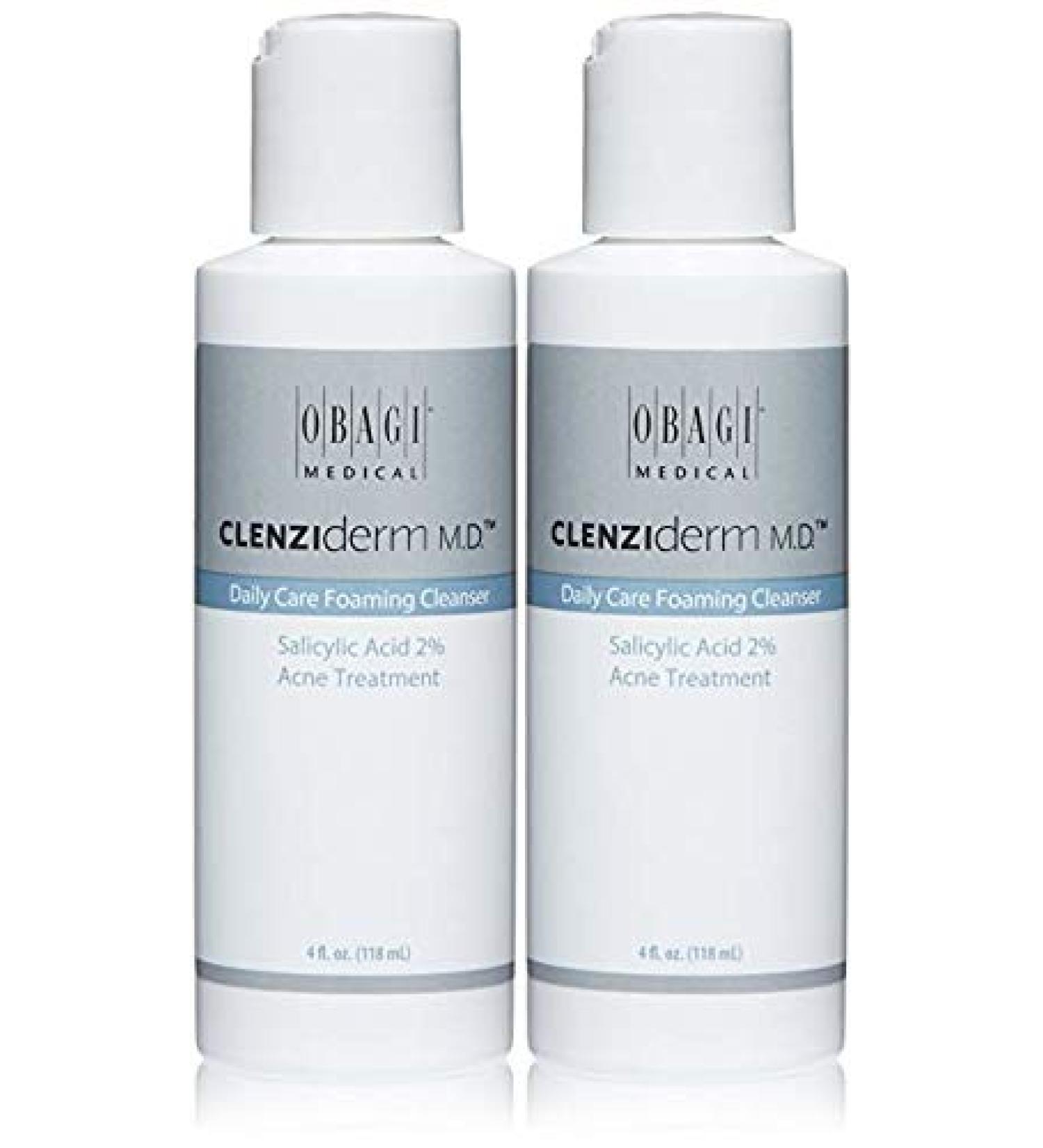 Obagi CLENZIderm M.D. Daily Care Foaming Acne Face Wash 4 Fl Oz - 2 Pack | Best Acne Treatment - Buy Online on GoSupps.com