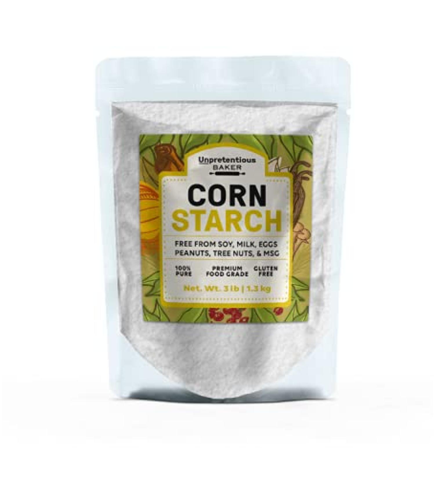 Unpretentious Baker Corn Starch (3 lb) - Bulk Thickening Agent for Baking & Cleaning - Buy Online on GoSupps.com