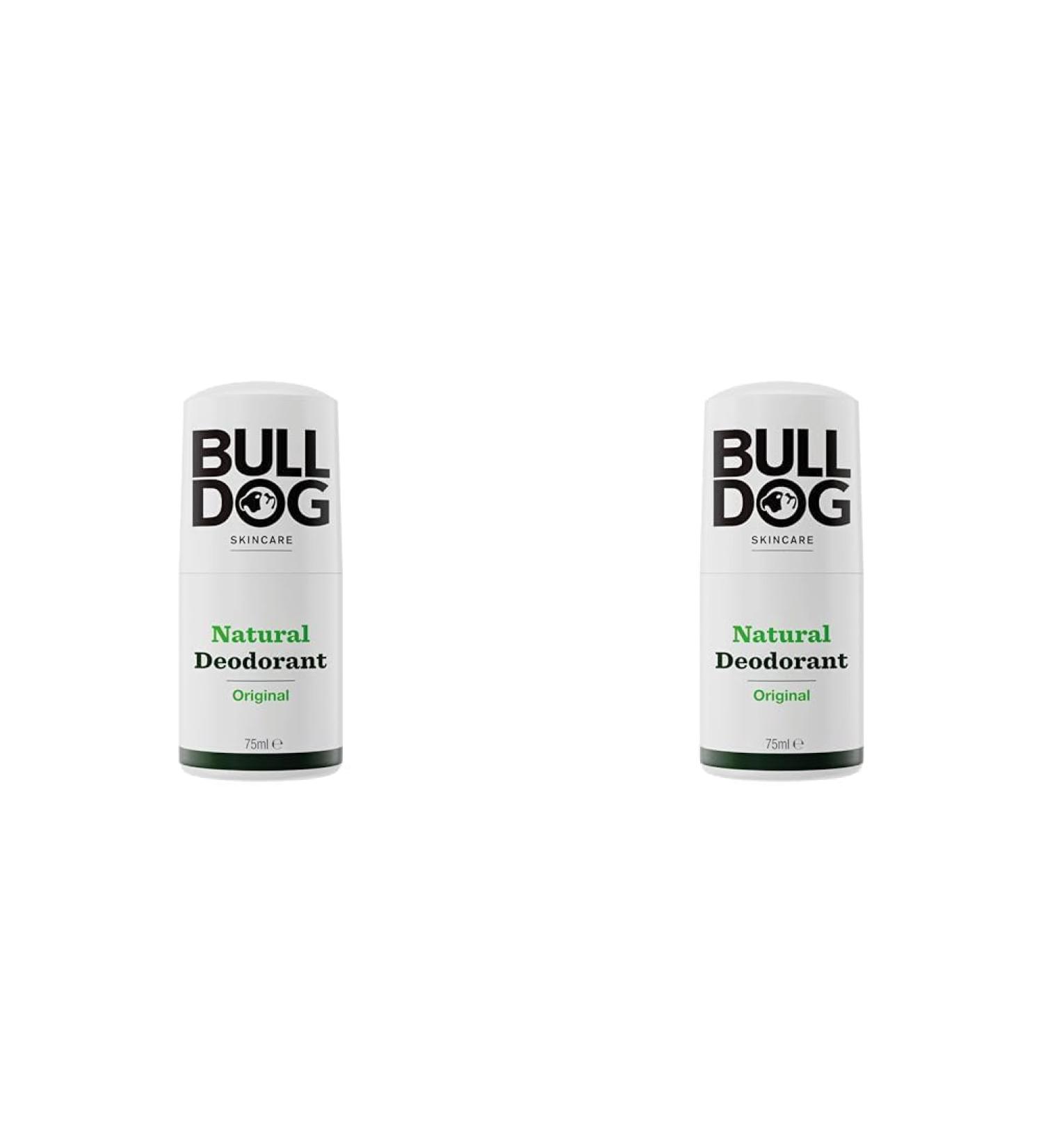 Bulldog Skincare Original Roll On Natural Deodorant White Patchouli 75 ml (Pack of 2) Original 75 ml (Pack of 2) - Buy Online on GoSupps.com