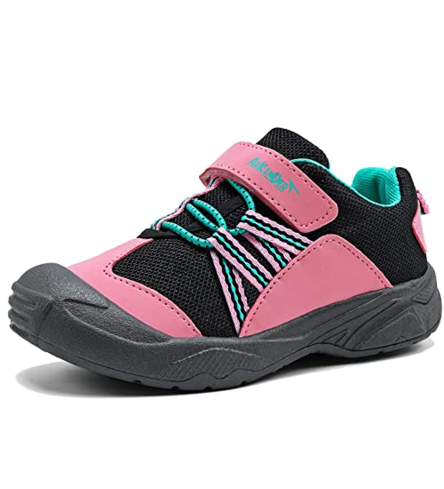ASHION Kids Breathable Outdoor Sneakers, Non Slip Sport Shoes (Toddler/Little/Big Kids) - Elegant Pink - Buy Online on GoSupps.com