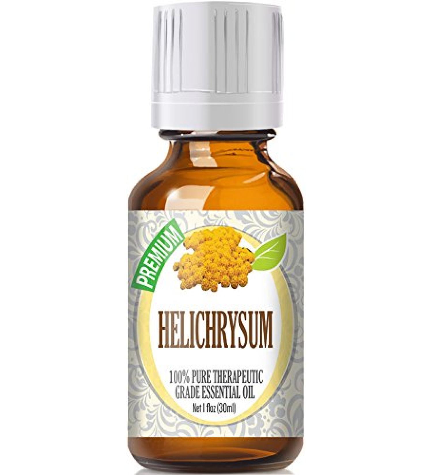 Helichrysum Essential Oil 30ml - Pure & Organic - 1oz Bottle - Buy Online on GoSupps.com