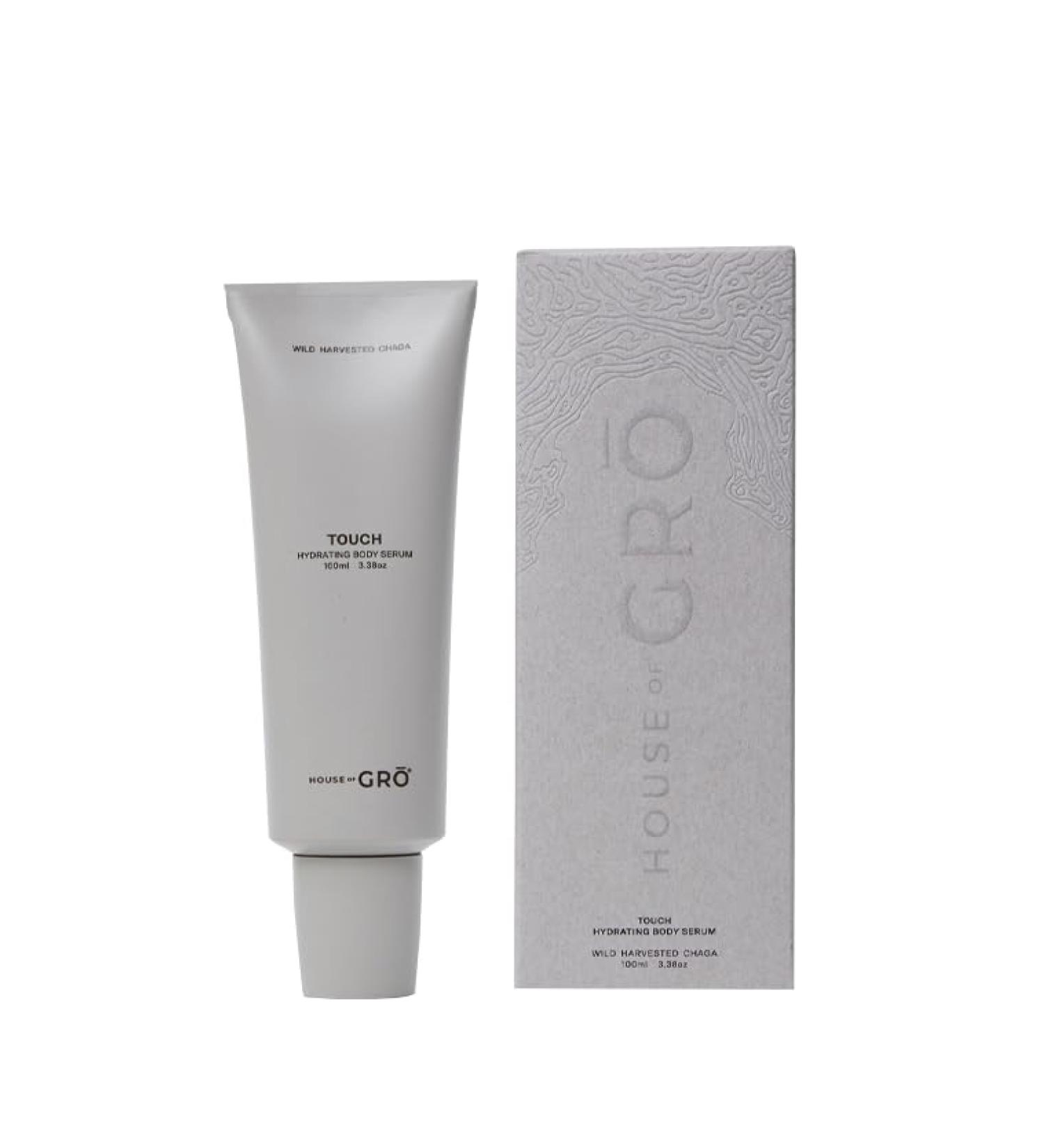 House of Gr TOUCH Hydrating Body Serum | 100ML | Chaga Mushroom Skincare for All Ages | Inclusive Clean Beauty for Healthier Skin - Buy Online on GoSupps.com