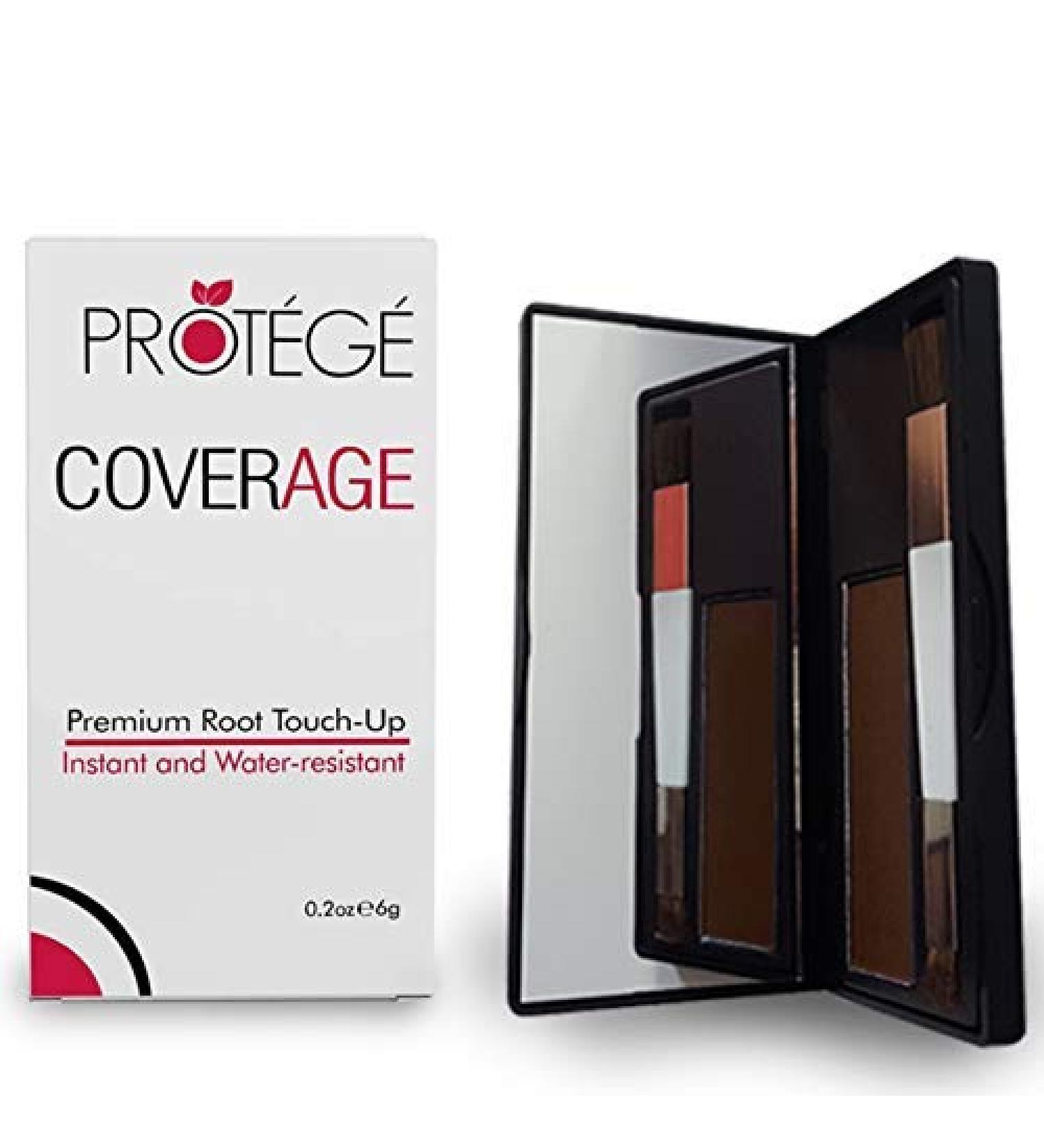 CoverAge Premium Root Touch Up - Instant Temporary Root Concealer for Gray Coverage - Water Resistant Brown Formula - Salon-Worthy Results Without the Hassle - Buy Online on GoSupps.com