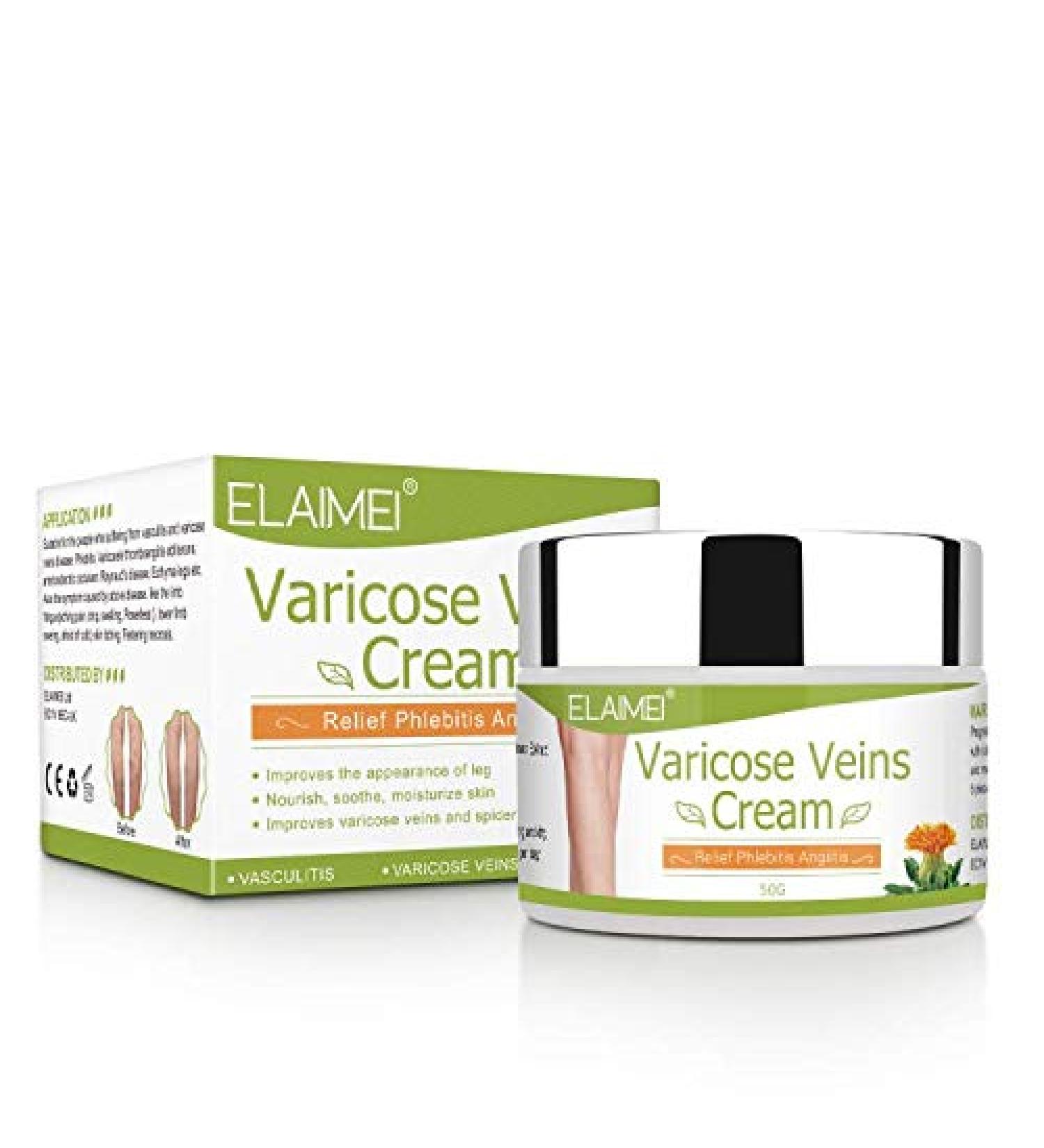 Varicose Veins Cream - Treatment for Phlebitis, Angiitis, Vasculitis, Spider Veins - Improve Blood Circulation for Tired, Heavy Legs - Fast Relief - Buy Online on GoSupps.com
