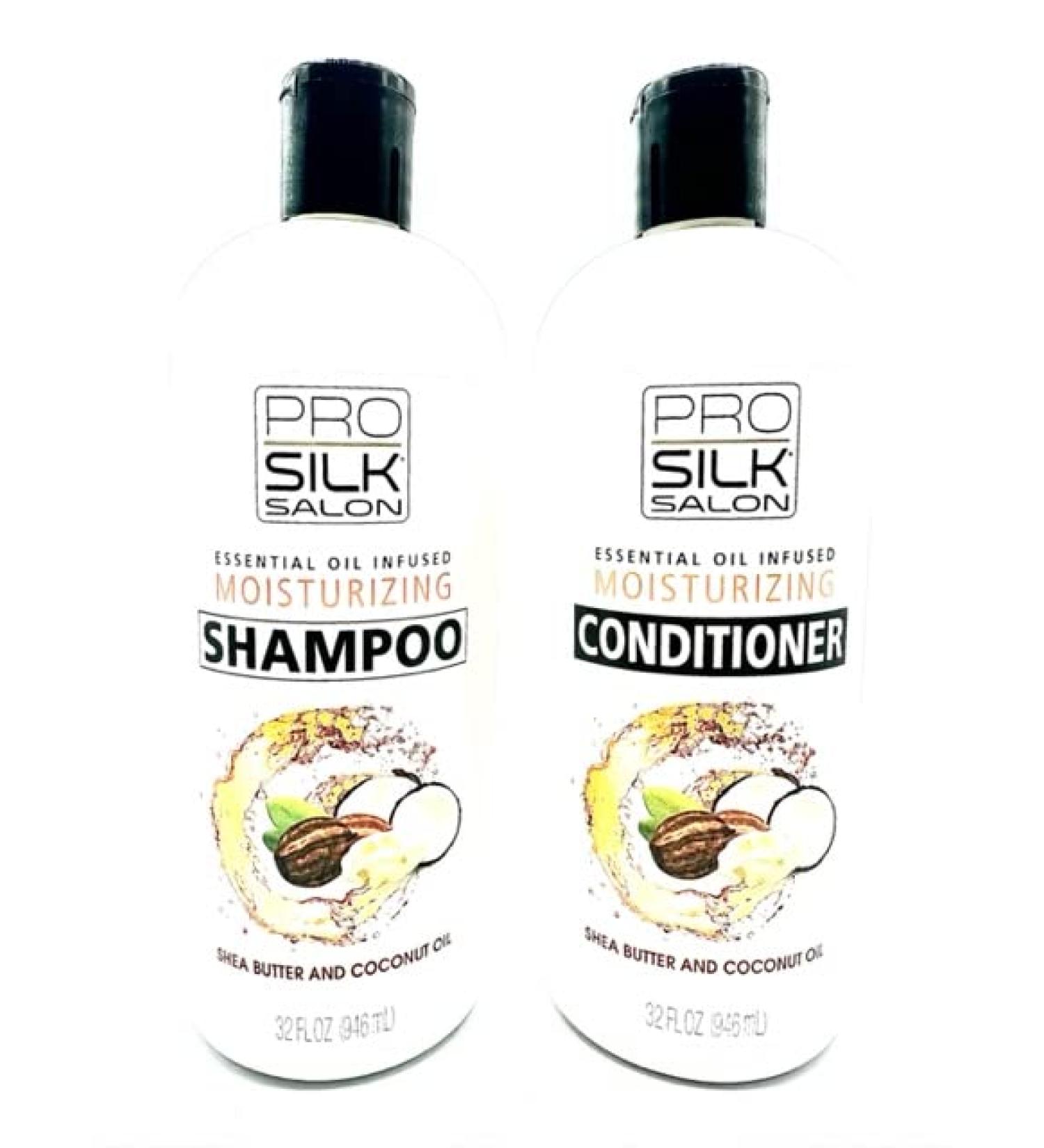 Pro Silk Salon Moisturizing Shampoo & Conditioner Set - Hydrating Formula for All Hair Types | International Shipping Available - Buy Online on GoSupps.com