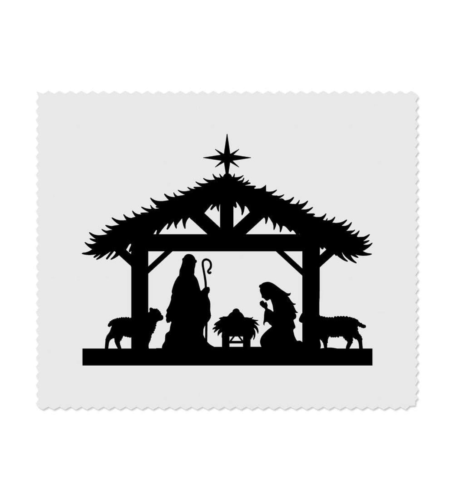 Buy 2 x Christmas Nativity Scene Microfiber Lens Cleaning Cloths - Perfect for Glasses | International Shipping - Buy Online on GoSupps.com