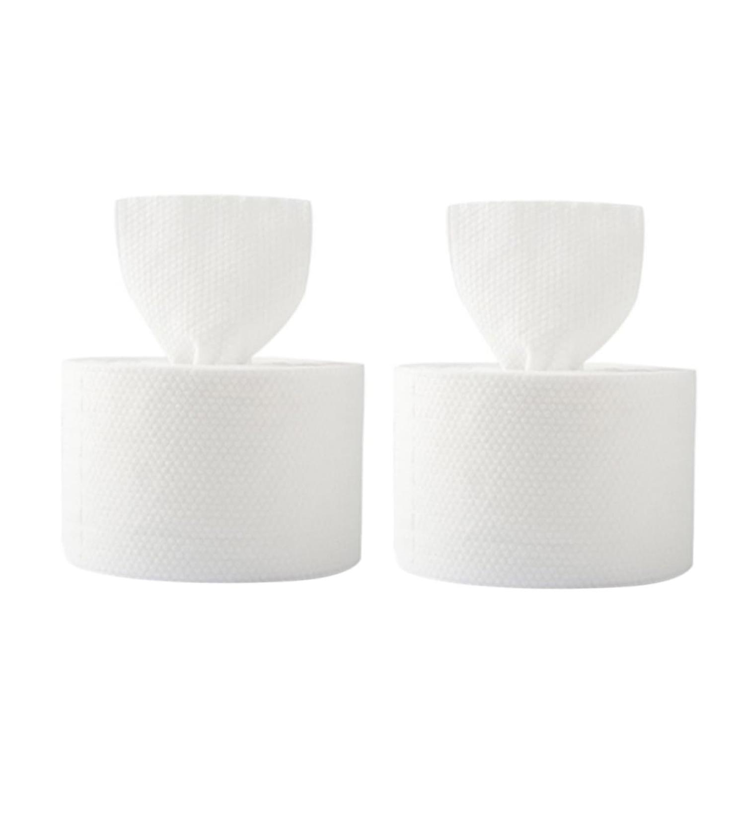 Buy Dry Wet Tissues - 2 Rolls Face Towels | White Cleansing Wipes for Instant Cleanliness | International Shipping Available - Buy Online on GoSupps.com