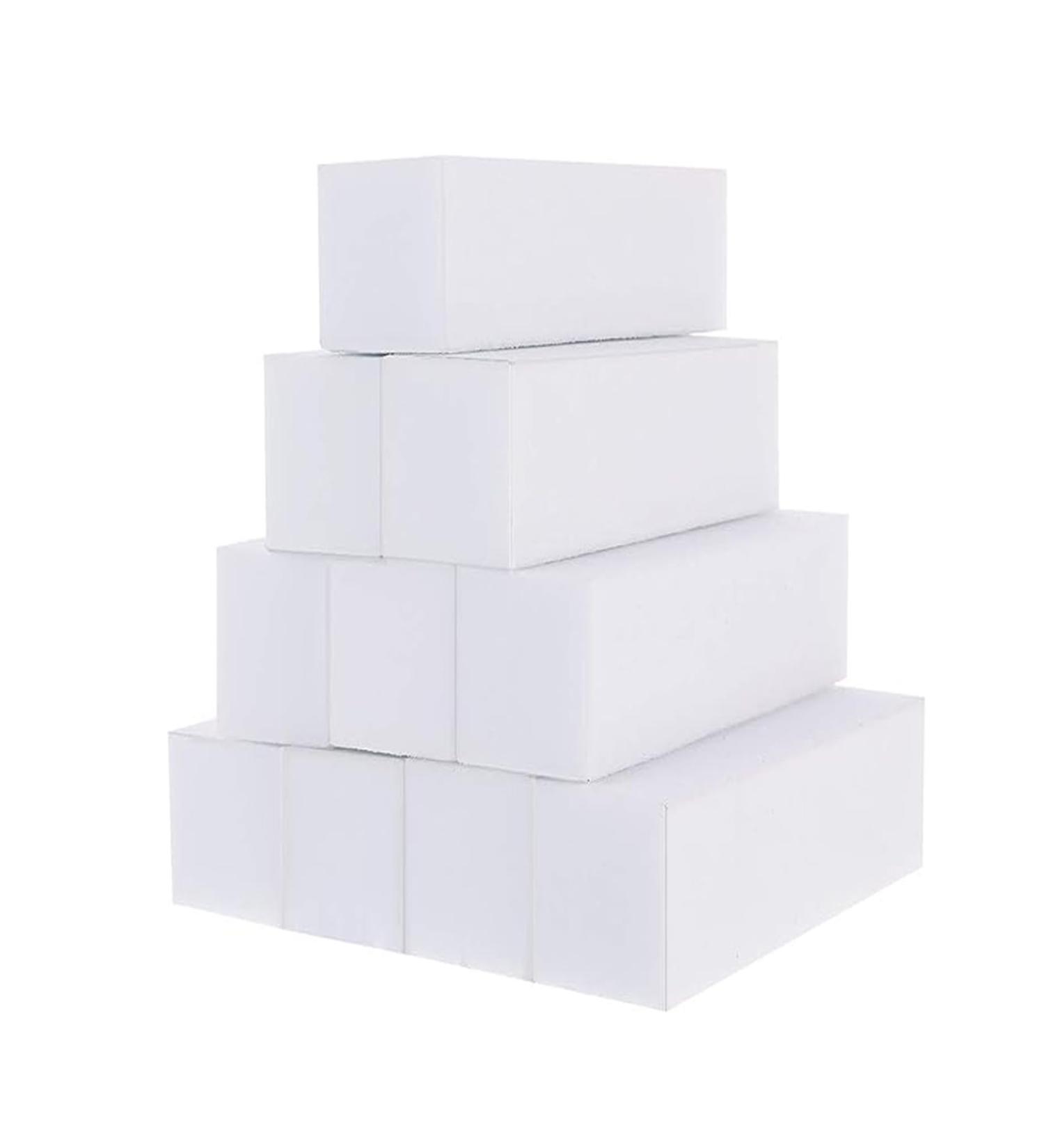 12 Piece Nail Buffer Blocks White Buffer Sanding Block Professional Nail Files Nail Buffer Manicure Pedicure Tools for Home and Salon Use Shaping and Buffing Nail Manicure Care - Buy Online on GoSupps.com
