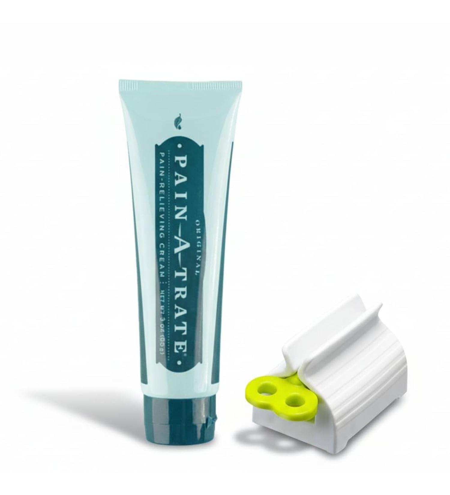 Pain-A-Trate Original - Natural Muscle Pain Relief Cream with T36-C5 Melaleuca Oil with Free Tube Squeezer