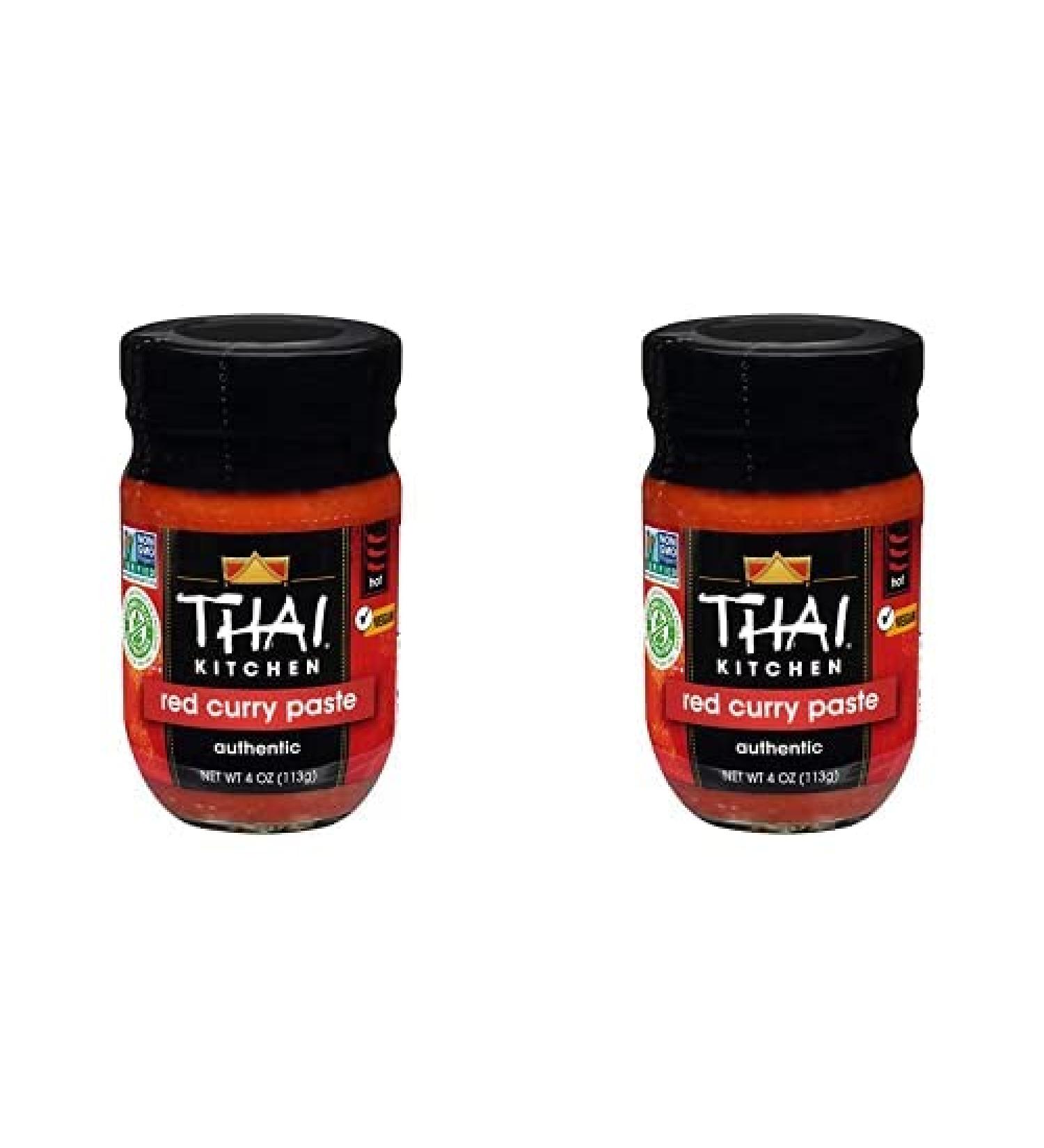 Thai Kitchen Gluten Free Red Curry Paste 4 oz (Pack of 2) - Authentic Thai Flavor for a Delicious Meal - Buy Online on GoSupps.com