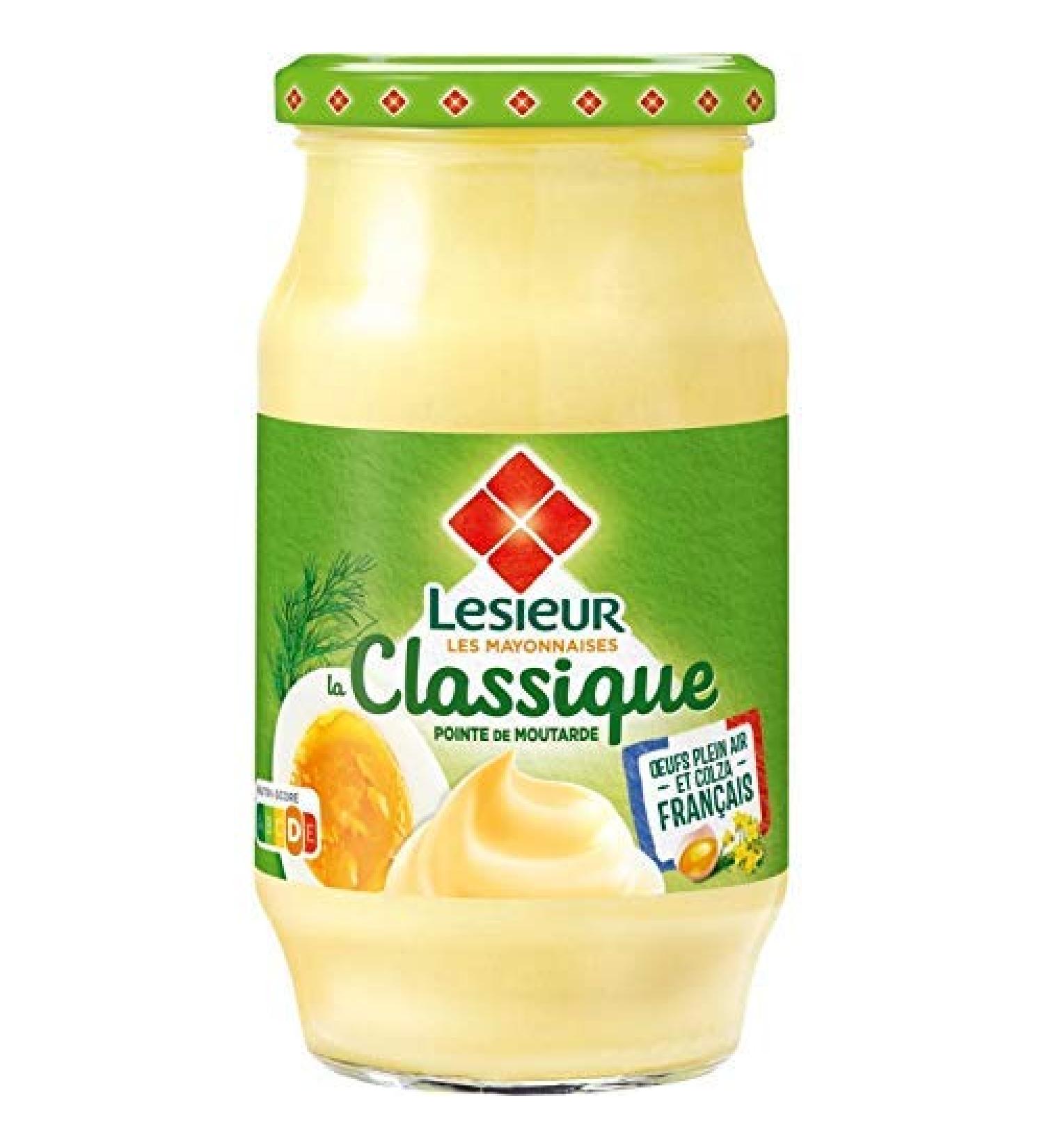 LESIEUR Classic Mayonnaise with Fresh Eggs 475 g - Set of 4