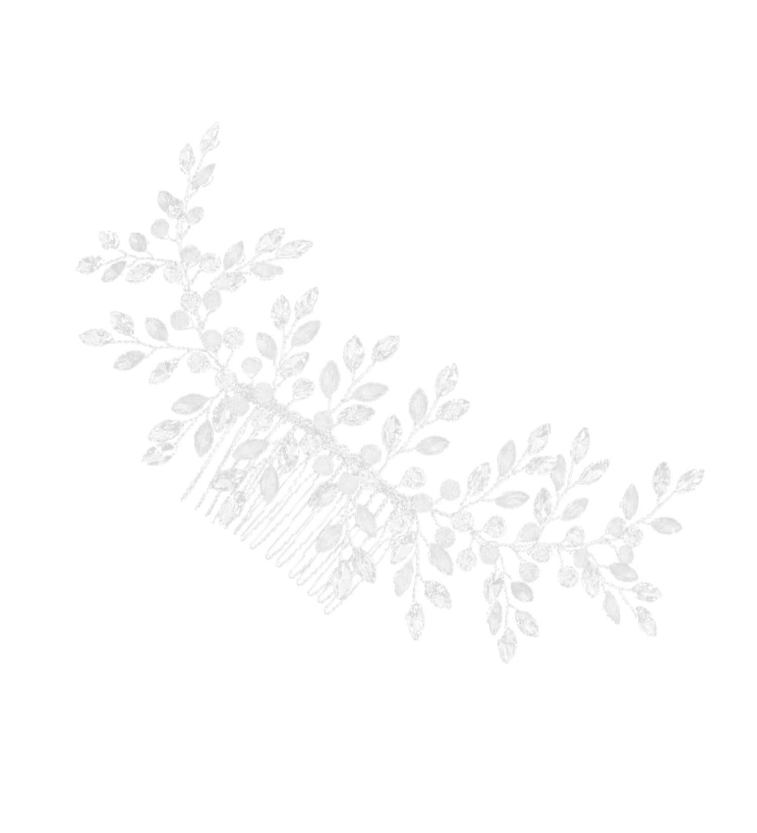 Angoily Bride Hair Clip Vine Side Comb Leaf Crystal Hair Jewelry Crystal Clip Comb Bridal Hair Clip Crystal Headpiece Bridal Hairpin Comb Tiara Bridal Hair Accessory Wedding Hair up - Buy Online on GoSupps.com