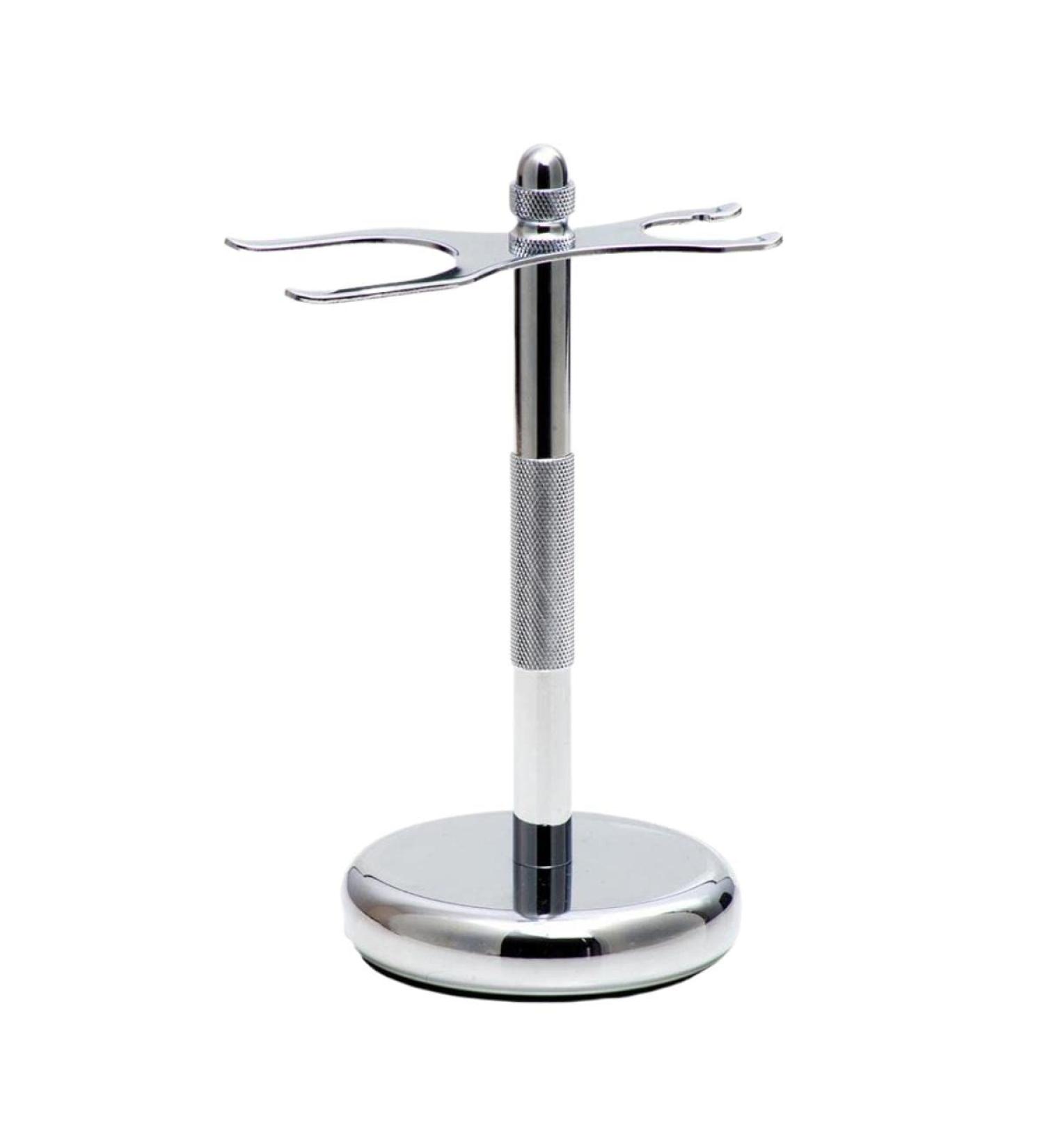 Rockwell Razors White Chrome Shaving Stand | Heavy Non-Slip Base for Safety Razor & Brush | Protects from Water & Rust - Buy Online on GoSupps.com