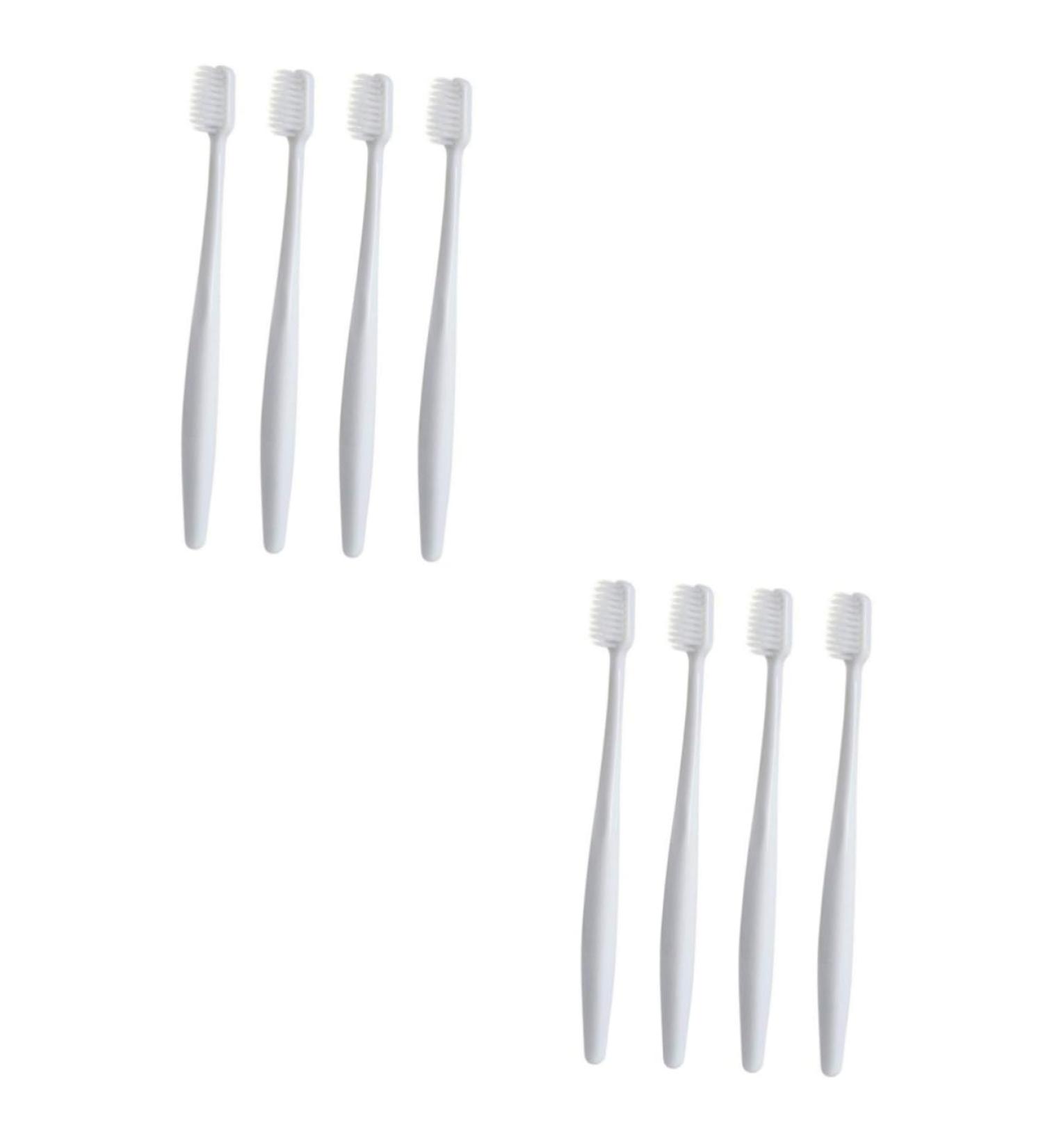 Minkissy 8 Pack Eco-Friendly Toothbrushes for Adults | Oral Hygiene & Bleeding Gums Relief | Women s Little Head Design - Buy Online on GoSupps.com