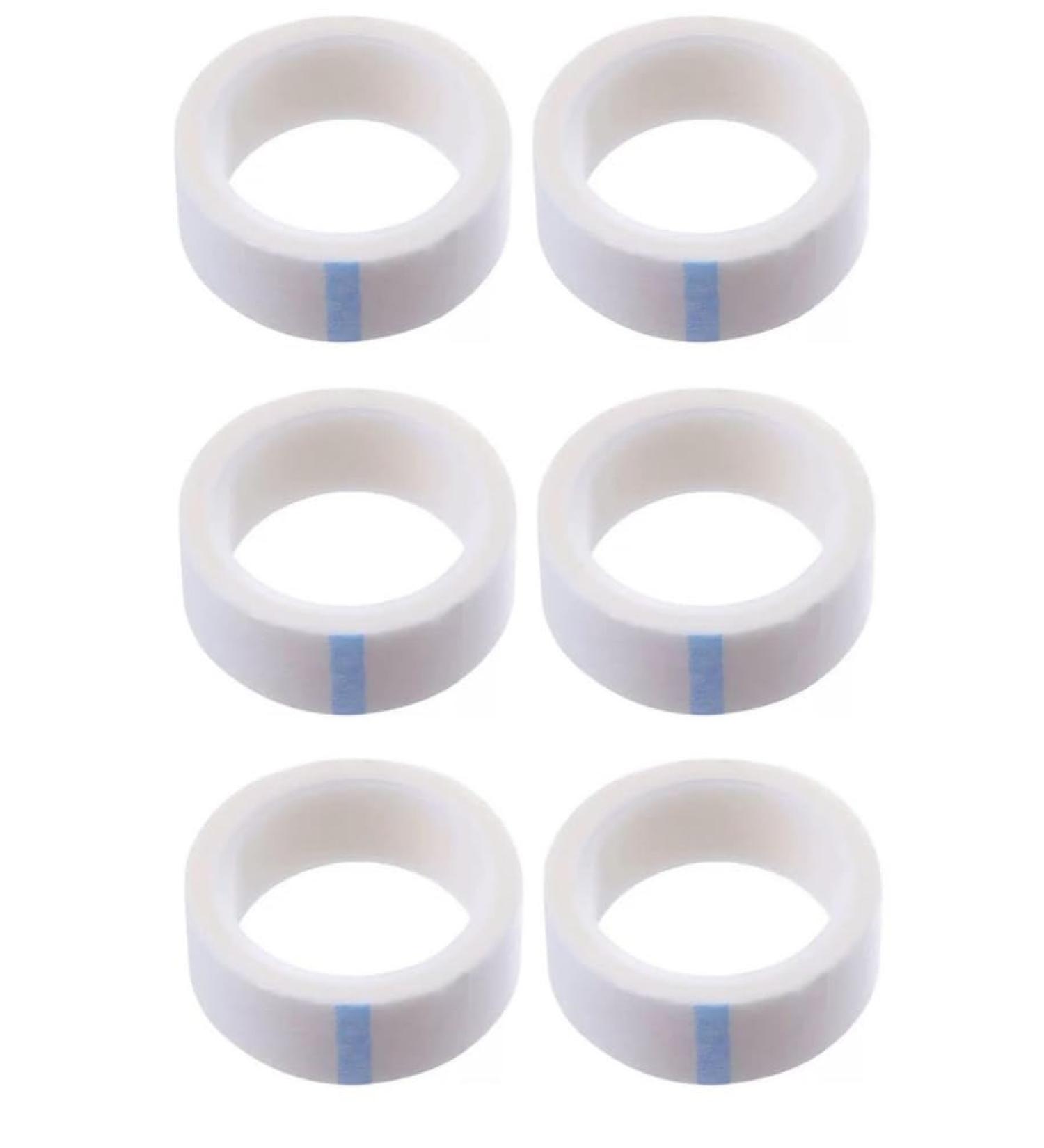 6 Rolls Micropore Surgical Tape 1.25cm x 9.1m - Self-Adhesive Medical Tape for First Aid - Hypoallergenic Earring Cover Up Tape in White - Multicolor - Buy Online on GoSupps.com